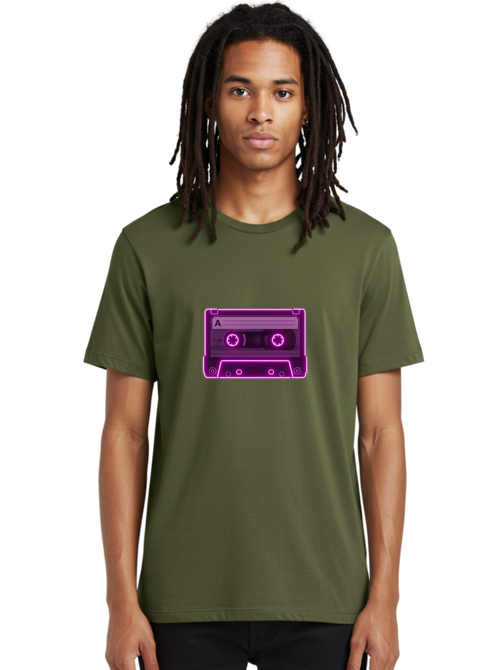 Cassette-Tape-A-3 Men'S Graphic Tee, 100% Cotton, Comfortable Casual Summer Wear, Machine Washable, Cassette Tape, Retro Music, Vintage Technology, Nostalgic Feel, Music Format, Analog Sound, Side A Baa267