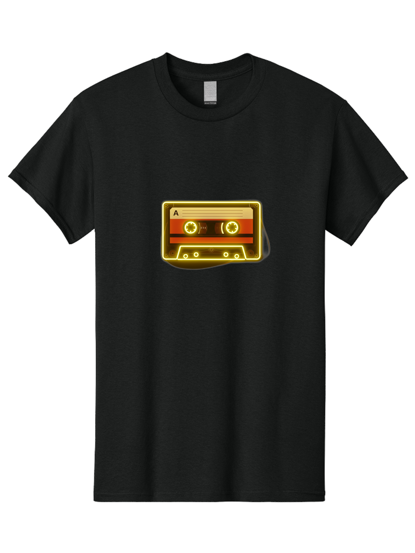 Cassette-Tape-A-4 Men'S Graphic Tee, 100% Cotton, Comfortable Casual Summer Wear, Machine Washable, Retro Cassette Tape, Vintage Music, Nostalgic Technology, Classic Audio, Mixtape, Music Lover, Retro Aesthetic, 80S And 90S Vibe, A Side Baa268
