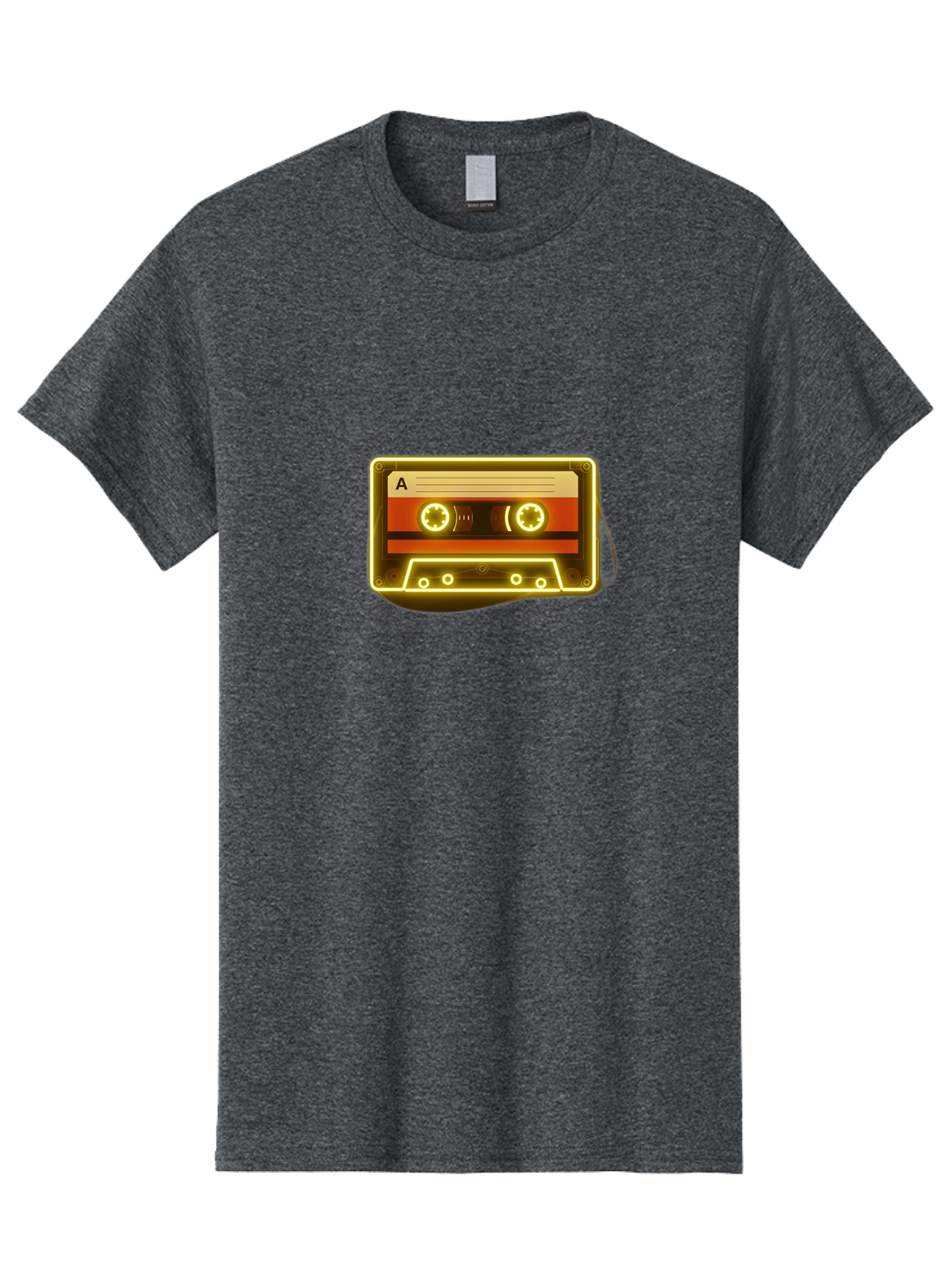 Cassette-Tape-A-4 Men'S Graphic Tee, 100% Cotton, Comfortable Casual Summer Wear, Machine Washable, Retro Cassette Tape, Vintage Music, Nostalgic Technology, Classic Audio, Mixtape, Music Lover, Retro Aesthetic, 80S And 90S Vibe, A Side Baa268