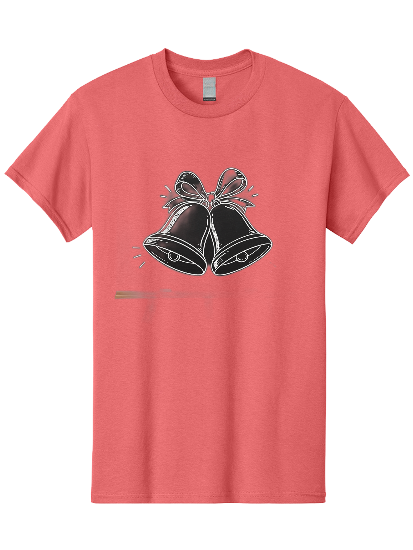Christmas-Bells-2 Men'S Graphic Tee, 100% Cotton, Comfortable Casual Summer Wear, Machine Washable, Christmas Bells, Festive Decorations, Holiday Cheer, Jingling Bells, Merry Christmas, Christmas Illustrations, Winter Wonderland, Baa314
