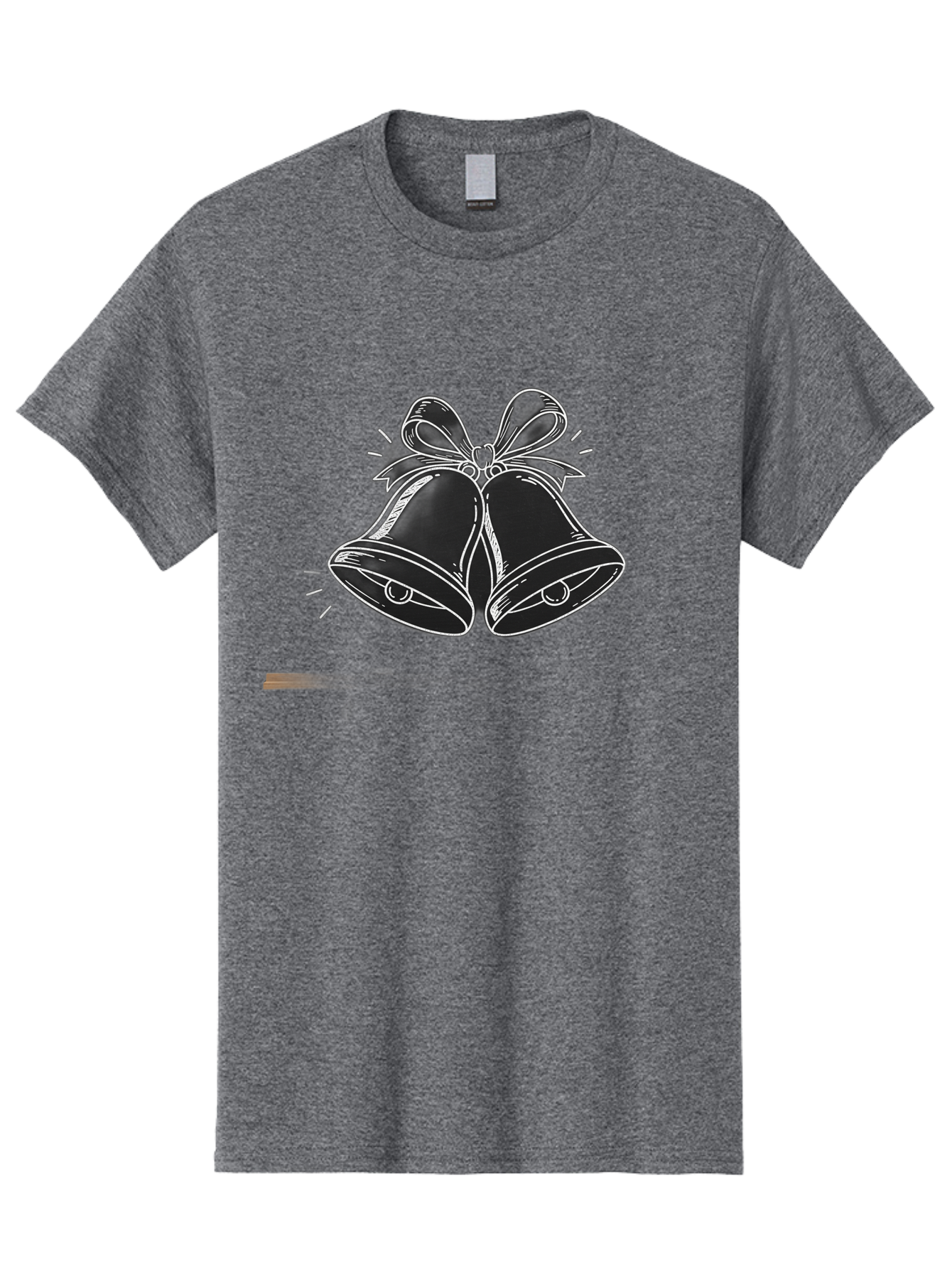 Christmas-Bells-2 Men'S Graphic Tee, 100% Cotton, Comfortable Casual Summer Wear, Machine Washable, Christmas Bells, Festive Decorations, Holiday Cheer, Jingling Bells, Merry Christmas, Christmas Illustrations, Winter Wonderland, Baa314