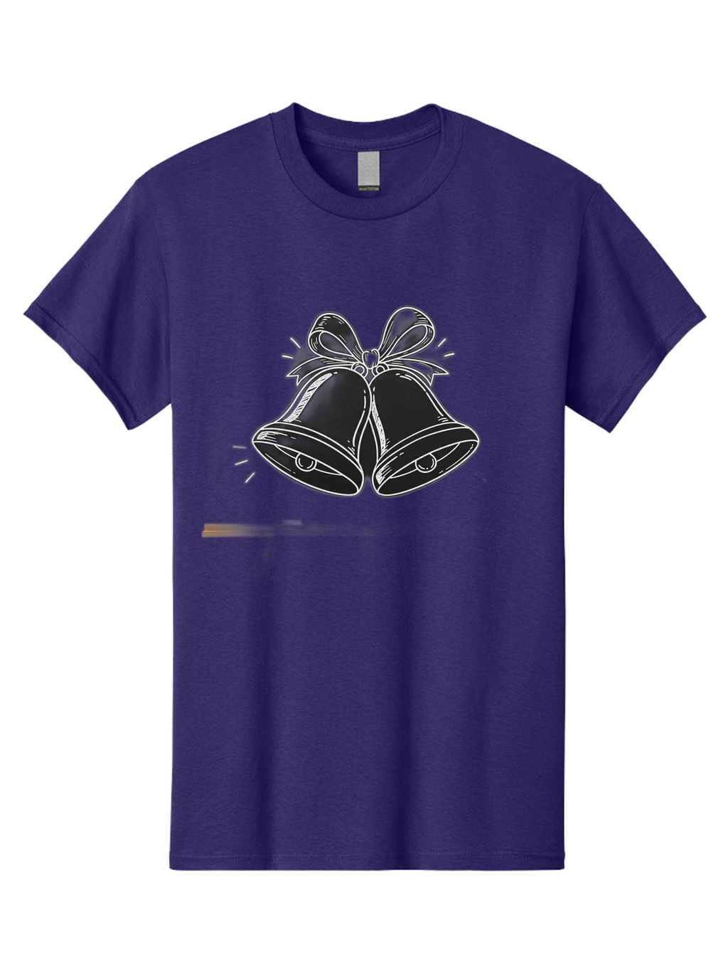 Christmas-Bells-2 Men'S Graphic Tee, 100% Cotton, Comfortable Casual Summer Wear, Machine Washable, Christmas Bells, Festive Decorations, Holiday Cheer, Jingling Bells, Merry Christmas, Christmas Illustrations, Winter Wonderland, Baa314