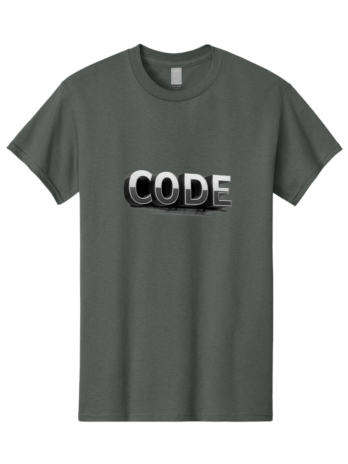 Code Men'S Graphic Tee, 100% Cotton, Comfortable Casual Summer Wear, Machine Washable, Programming Language, Coding, Software Development, Tech Industry, Digital Text, Metallic Letters, Programming Concept, Coding Skills Baa333