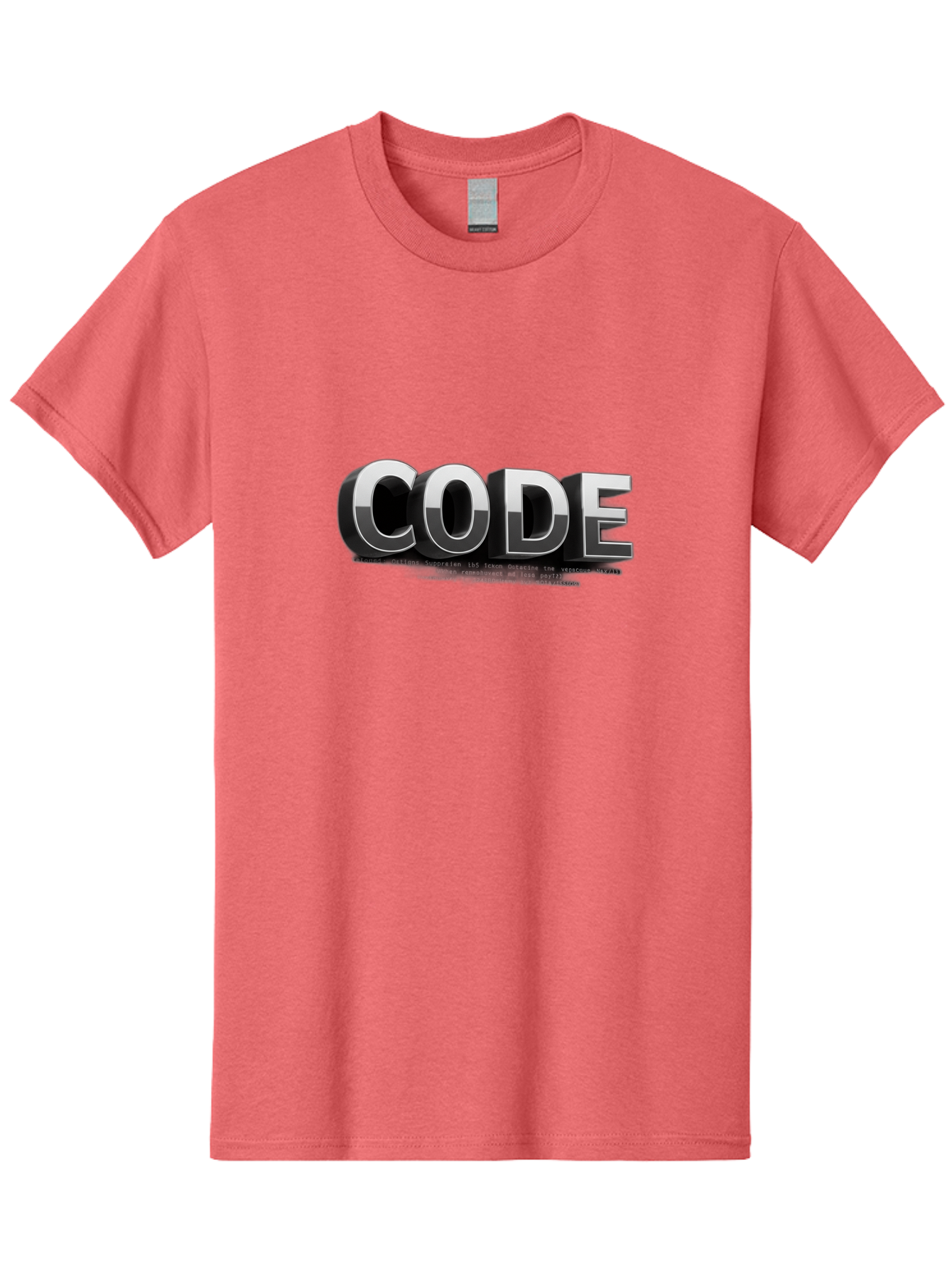 Code Men'S Graphic Tee, 100% Cotton, Comfortable Casual Summer Wear, Machine Washable, Programming Language, Coding, Software Development, Tech Industry, Digital Text, Metallic Letters, Programming Concept, Coding Skills Baa333