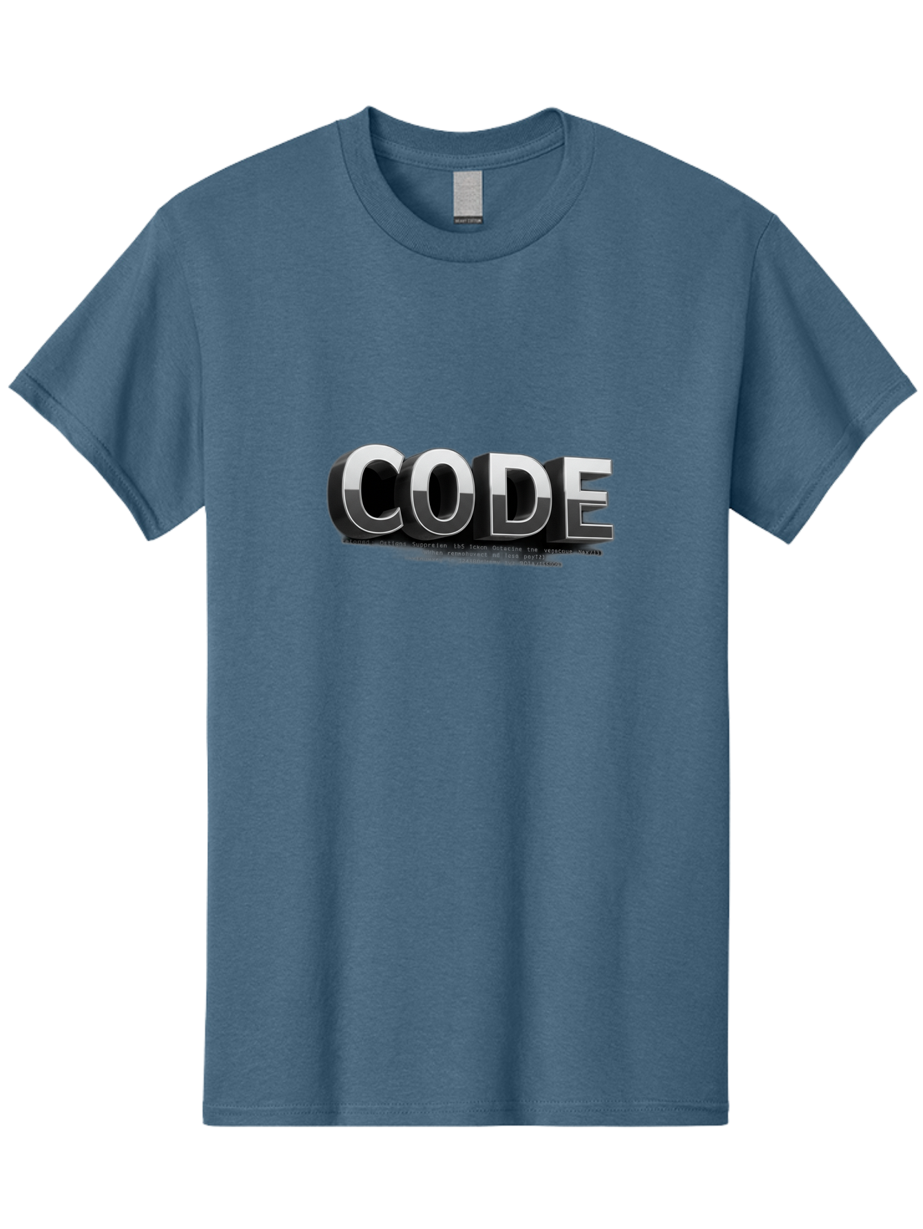 Code Men'S Graphic Tee, 100% Cotton, Comfortable Casual Summer Wear, Machine Washable, Programming Language, Coding, Software Development, Tech Industry, Digital Text, Metallic Letters, Programming Concept, Coding Skills Baa333