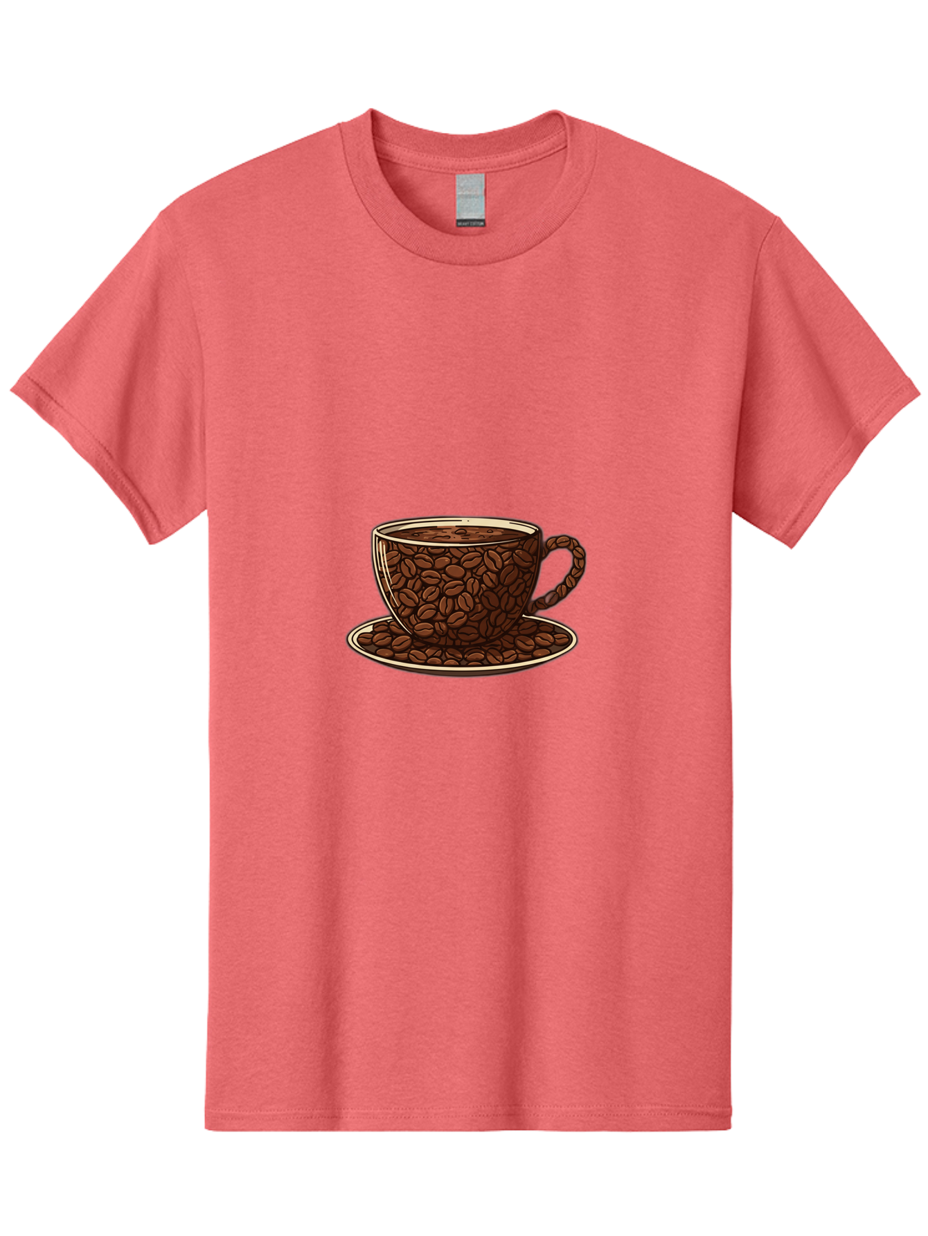 Coffee-Cup-5 Men'S Graphic Tee, 100% Cotton, Comfortable Casual Summer Wear, Machine Washable, Coffee Cup, Coffee Beans, Coffee Time, Morning Coffee, Caffeine Boost, Coffee Break, Java Lovers Baa355