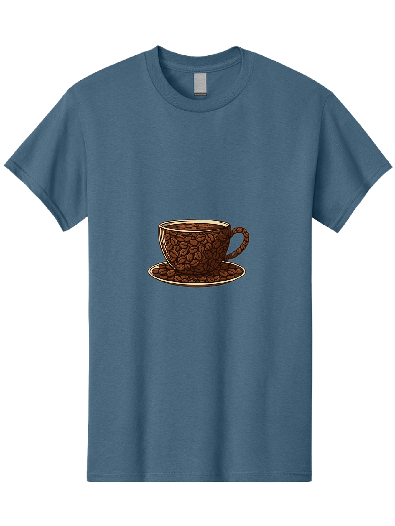 Coffee-Cup-5 Men'S Graphic Tee, 100% Cotton, Comfortable Casual Summer Wear, Machine Washable, Coffee Cup, Coffee Beans, Coffee Time, Morning Coffee, Caffeine Boost, Coffee Break, Java Lovers Baa355