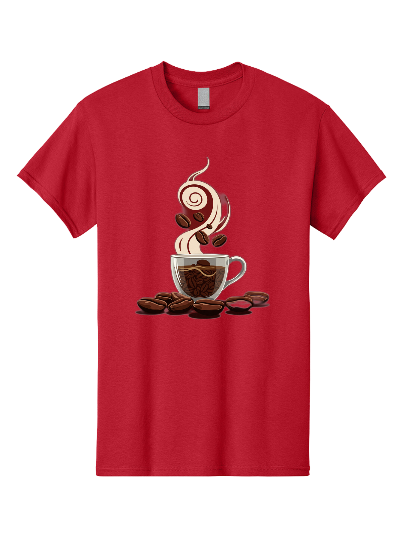 Coffee-Cup-6 Men'S Graphic Tee, 100% Cotton, Comfortable Casual Summer Wear, Machine Washable, Coffee Cup, Steaming Coffee, Coffee Beans, Morning Pick-Me-Up, Coffee Lover, Caffeine Boost, Coffee Time, Cup Of Joe, Coffee Break, Coffee Art Baa356