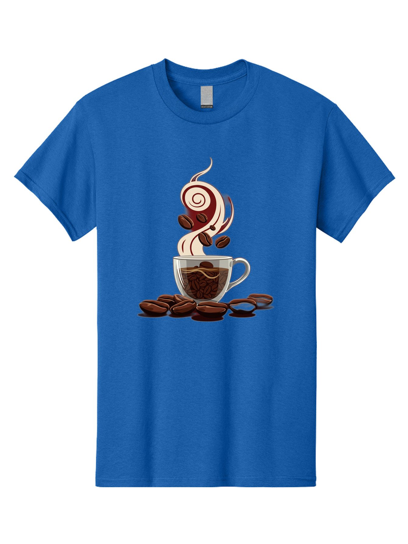 Coffee-Cup-6 Men'S Graphic Tee, 100% Cotton, Comfortable Casual Summer Wear, Machine Washable, Coffee Cup, Steaming Coffee, Coffee Beans, Morning Pick-Me-Up, Coffee Lover, Caffeine Boost, Coffee Time, Cup Of Joe, Coffee Break, Coffee Art Baa356
