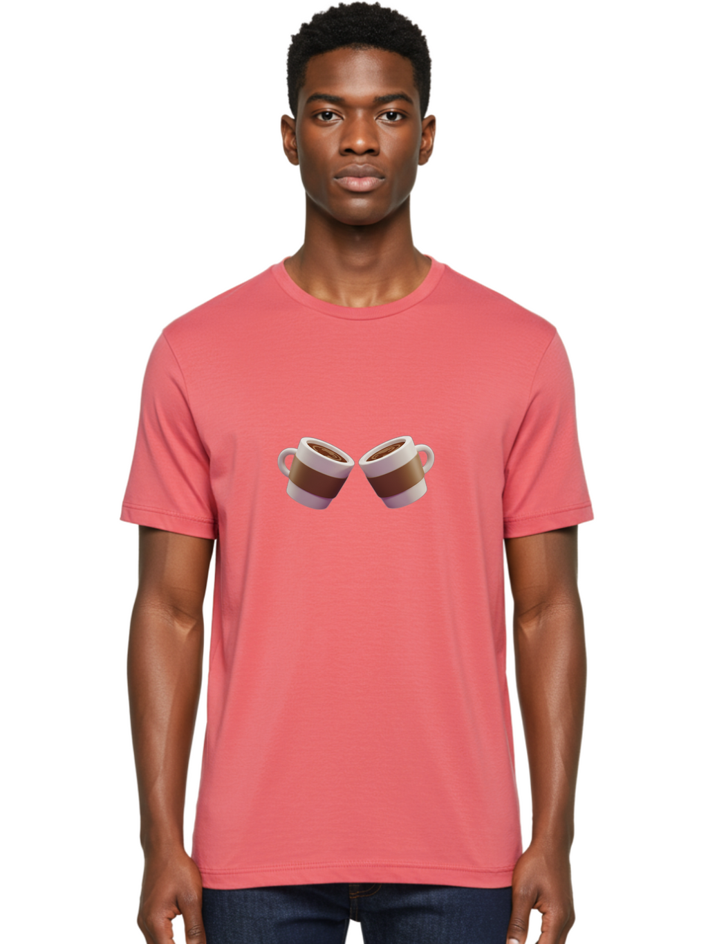Coffee-Cups-1 Men'S Graphic Tee, 100% Cotton, Comfortable Casual Summer Wear, Machine Washable, Coffee Cups, Coffee Break, Hot Beverage, Morning Coffee, Coffee Time, Espresso Cup, Coffee Lovers, Daily Grind Baa367