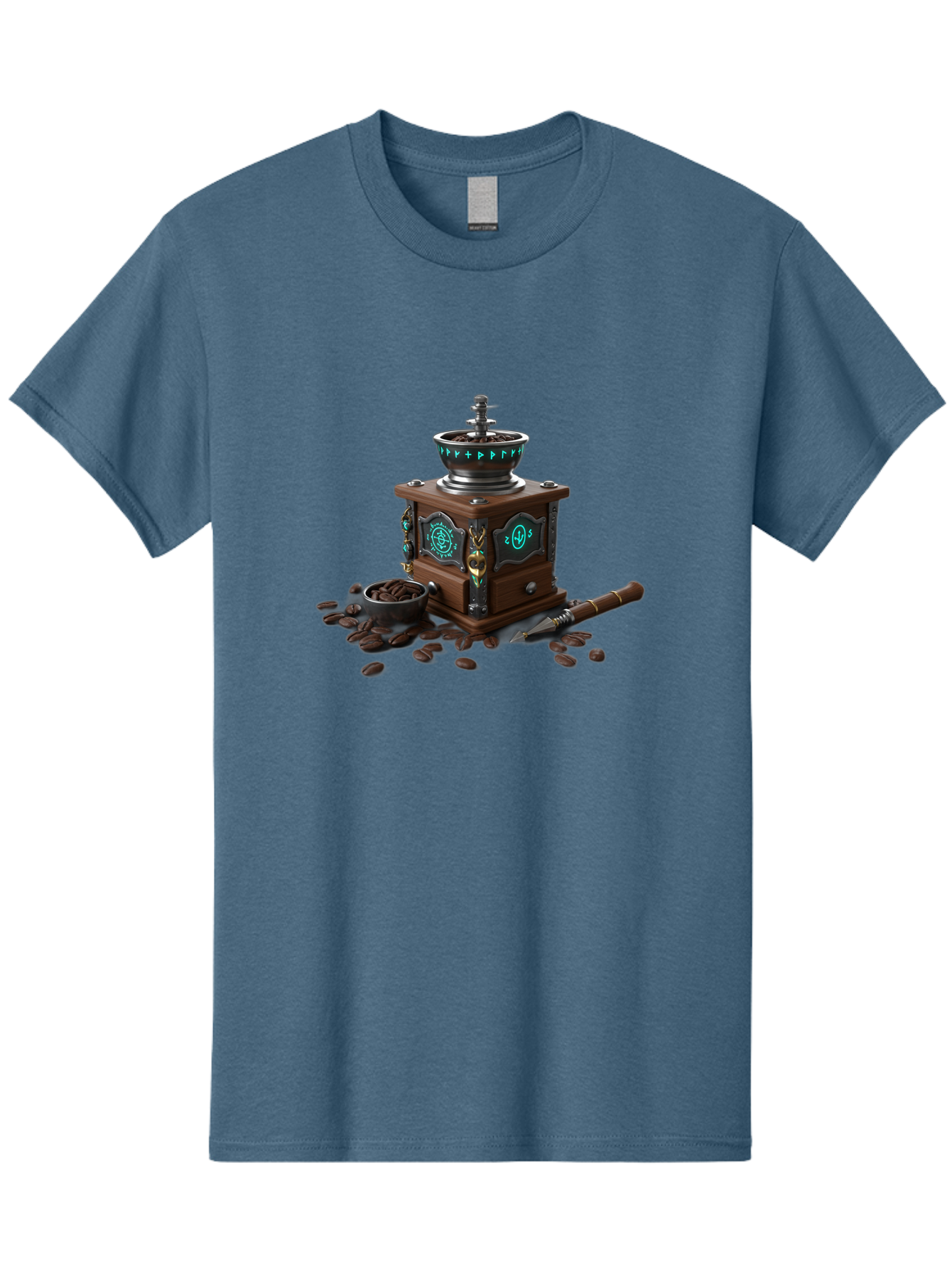 Coffee-Grinder-3 Men'S Graphic Tee, 100% Cotton, Comfortable Casual Summer Wear, Machine Washable, Coffee Grinder, Wooden Coffee Grinder, Coffee Beans, Vintage Coffee, Manual Grinder, Coffee Lovers, Coffee Roasting, Coffee Grinding, Baa373