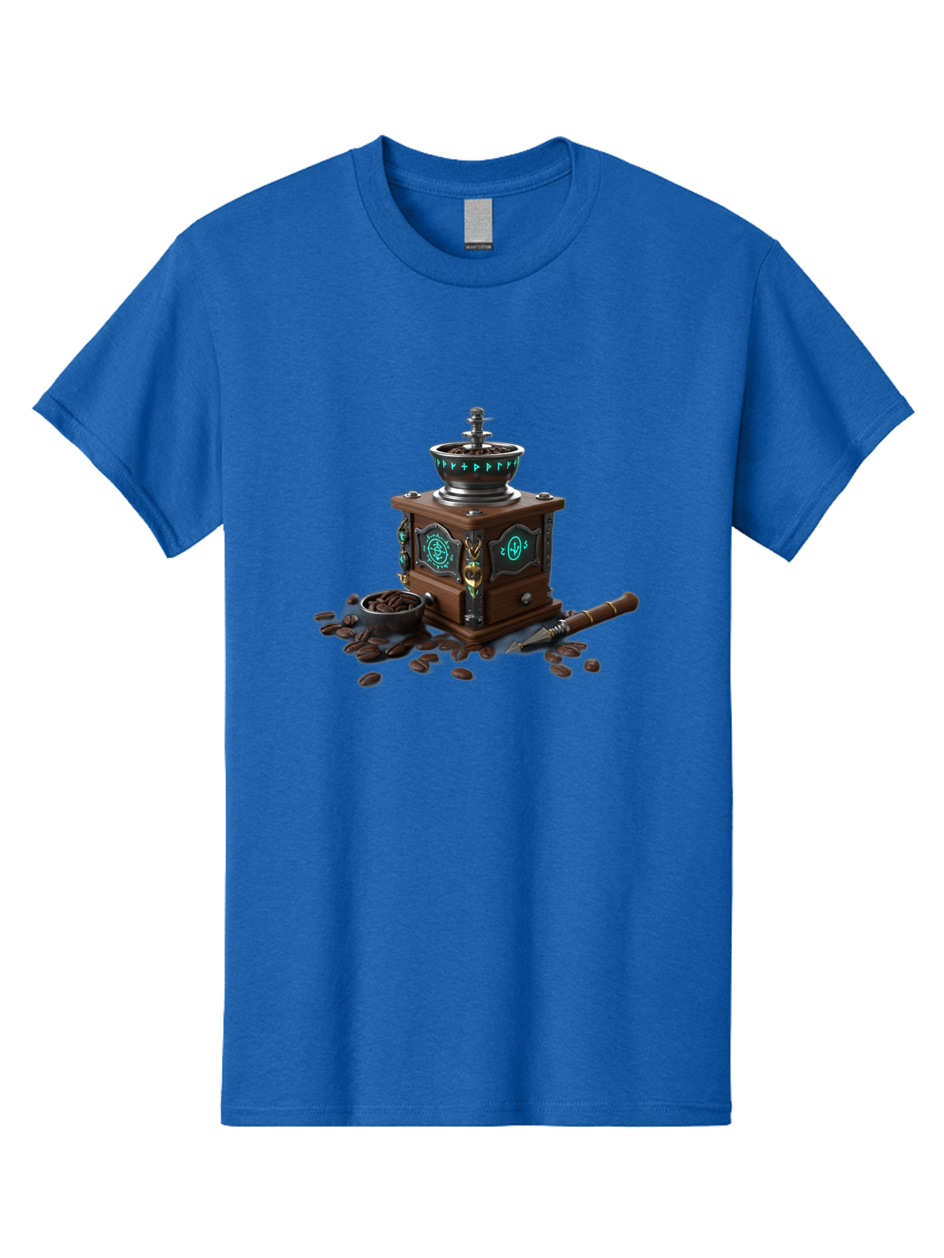 Coffee-Grinder-3 Men'S Graphic Tee, 100% Cotton, Comfortable Casual Summer Wear, Machine Washable, Coffee Grinder, Wooden Coffee Grinder, Coffee Beans, Vintage Coffee, Manual Grinder, Coffee Lovers, Coffee Roasting, Coffee Grinding, Baa373