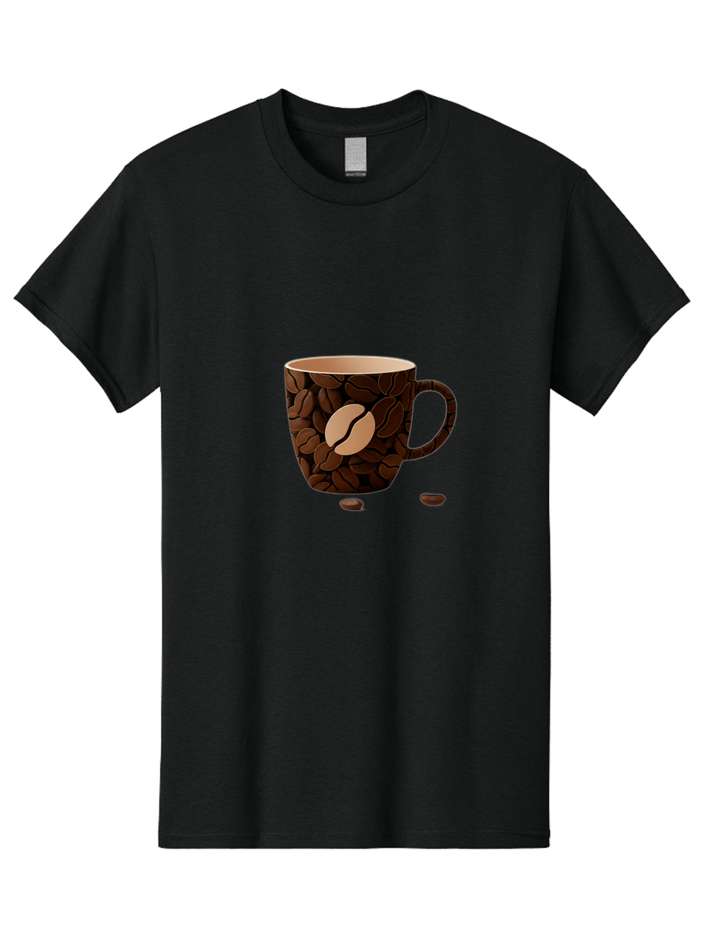Coffee-Mug-1 Men'S Graphic Tee, 100% Cotton, Comfortable Casual Summer Wear, Machine Washable, Coffee Mug, Coffee Beans, Coffee Lover, Morning Coffee, Caffeine, Brew, Coffee Break, Coffee Cup, Bean Design Baa375