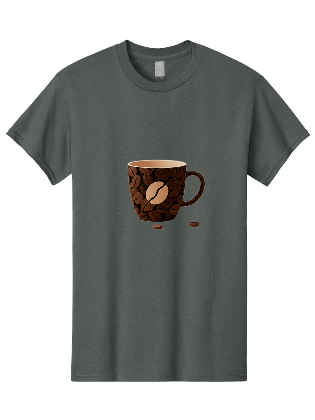 Coffee-Mug-1 Men'S Graphic Tee, 100% Cotton, Comfortable Casual Summer Wear, Machine Washable, Coffee Mug, Coffee Beans, Coffee Lover, Morning Coffee, Caffeine, Brew, Coffee Break, Coffee Cup, Bean Design Baa375