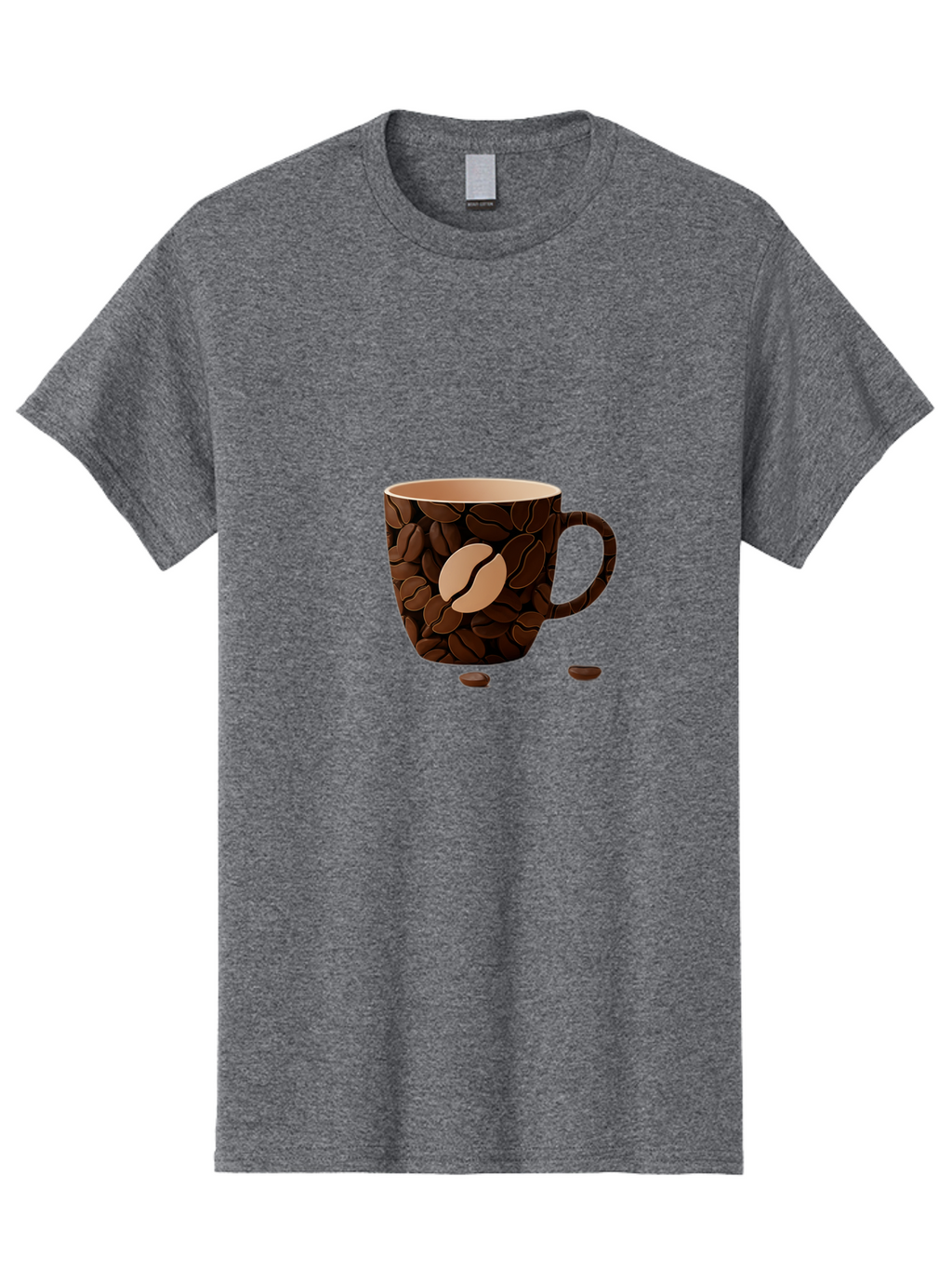Coffee-Mug-1 Men'S Graphic Tee, 100% Cotton, Comfortable Casual Summer Wear, Machine Washable, Coffee Mug, Coffee Beans, Coffee Lover, Morning Coffee, Caffeine, Brew, Coffee Break, Coffee Cup, Bean Design Baa375