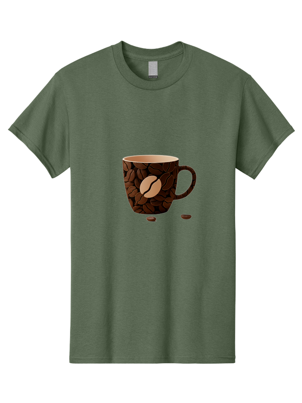 Coffee-Mug-1 Men'S Graphic Tee, 100% Cotton, Comfortable Casual Summer Wear, Machine Washable, Coffee Mug, Coffee Beans, Coffee Lover, Morning Coffee, Caffeine, Brew, Coffee Break, Coffee Cup, Bean Design Baa375