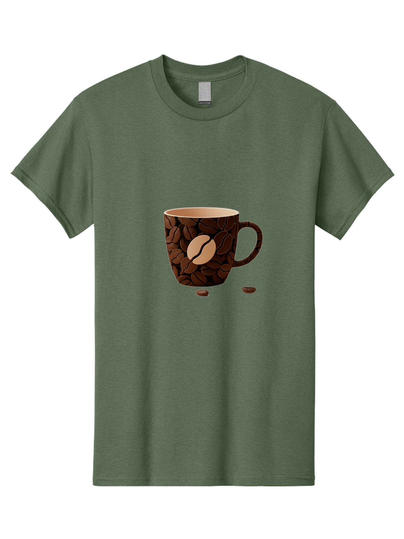 Coffee-Mug-1 Men'S Graphic Tee, 100% Cotton, Comfortable Casual Summer Wear, Machine Washable, Coffee Mug, Coffee Beans, Coffee Lover, Morning Coffee, Caffeine, Brew, Coffee Break, Coffee Cup, Bean Design Baa375