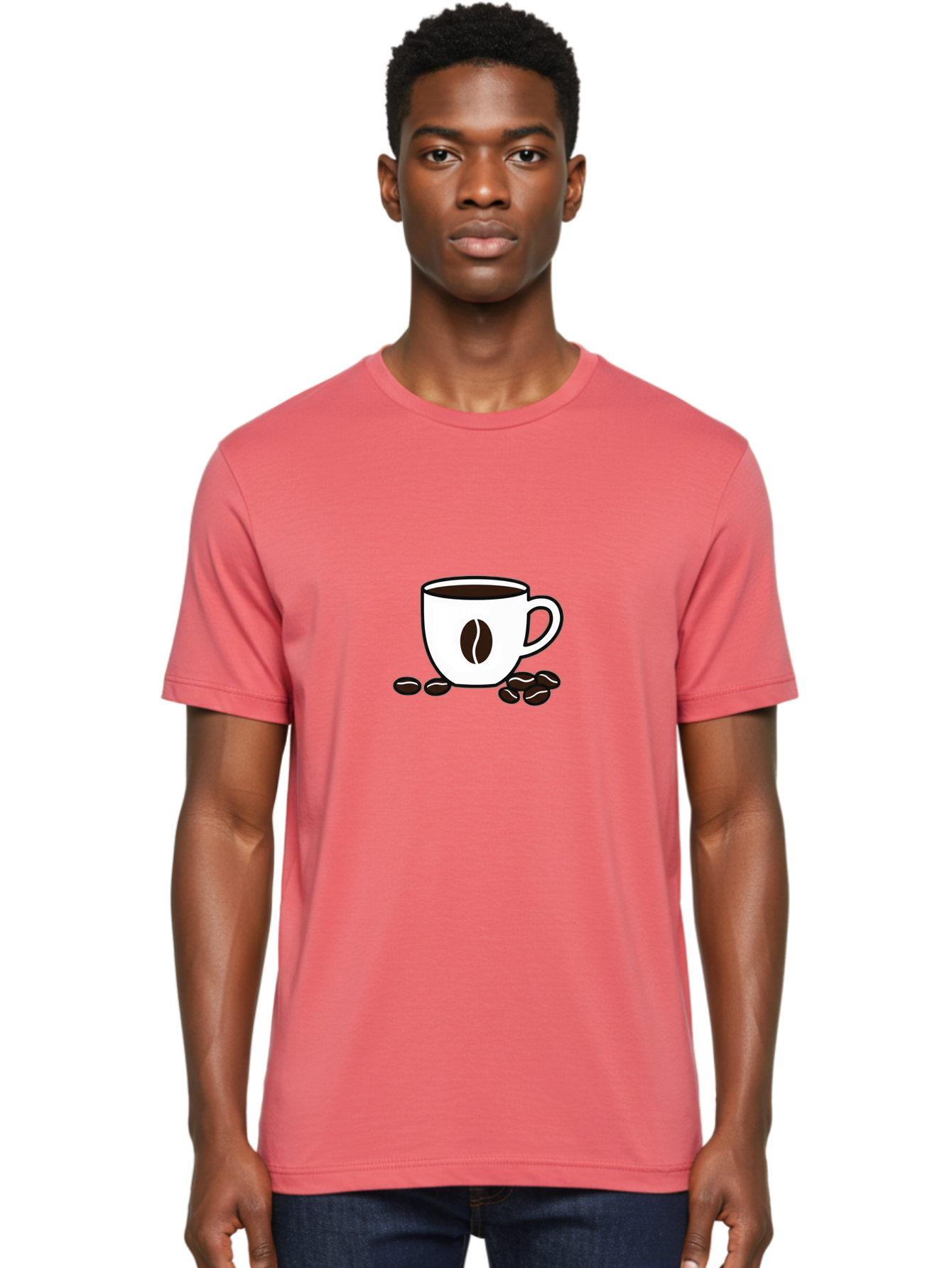 Coffee-Mug-2 Men'S Graphic Tee, 100% Cotton, Comfortable Casual Summer Wear, Machine Washable, Coffee Mug, Coffee Beans, Morning Coffee, Coffee Break, Caffeine Boost, Coffee Time, Coffee Lover, Coffee Art Baa376