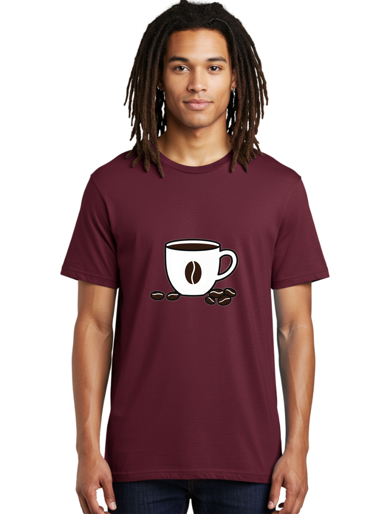 Coffee-Mug-2 Men'S Graphic Tee, 100% Cotton, Comfortable Casual Summer Wear, Machine Washable, Coffee Mug, Coffee Beans, Morning Coffee, Coffee Break, Caffeine Boost, Coffee Time, Coffee Lover, Coffee Art Baa376