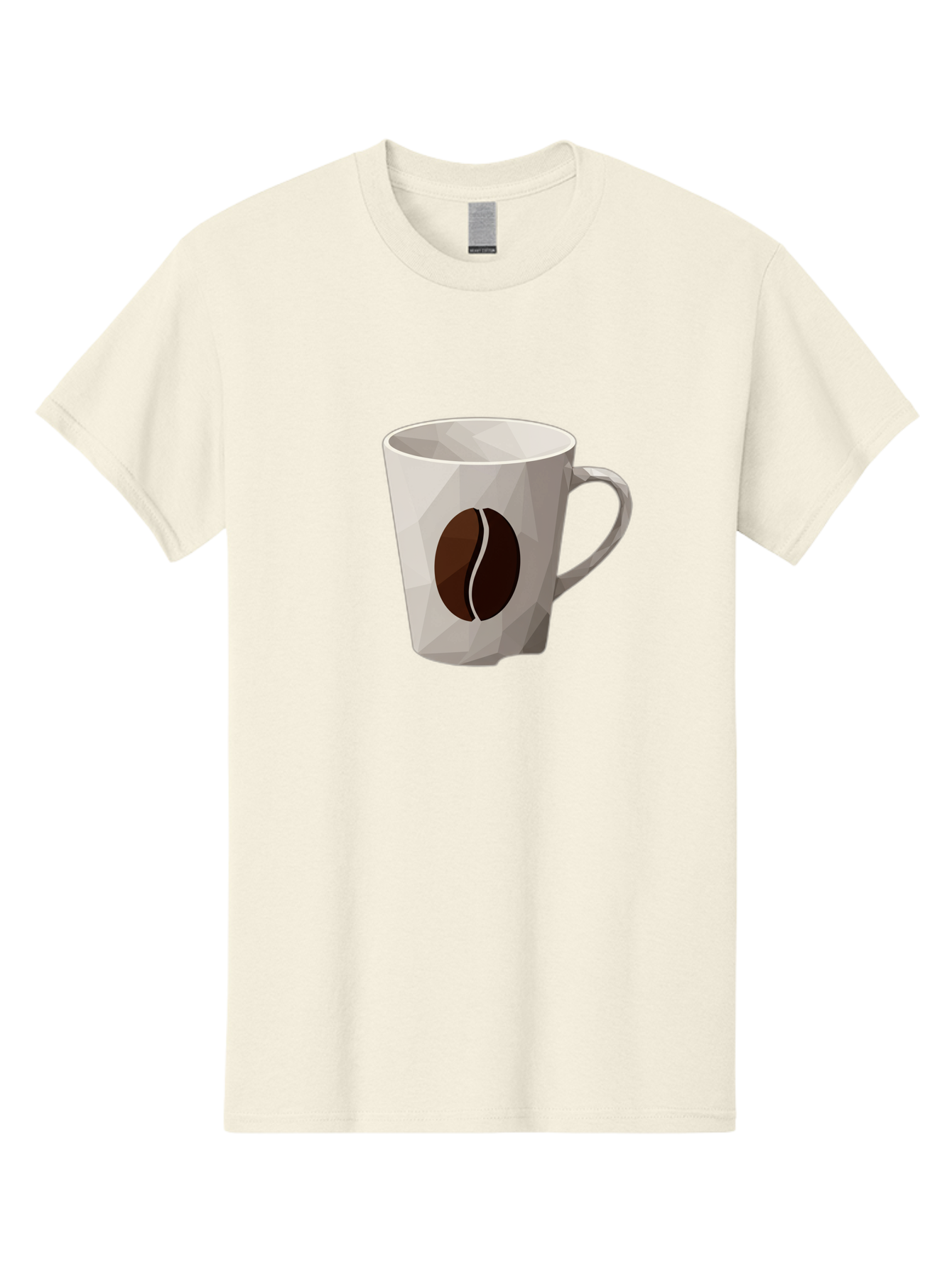 Coffee-Mug-3 Men'S Graphic Tee, 100% Cotton, Comfortable Casual Summer Wear, Machine Washable, Coffee Mug, Coffee Bean Design, White Ceramic, Modern Art, Coffee Lover, Morning Routine, Coffee Break, Daily Grind, Coffee Culture, Caffeine Fix Baa377