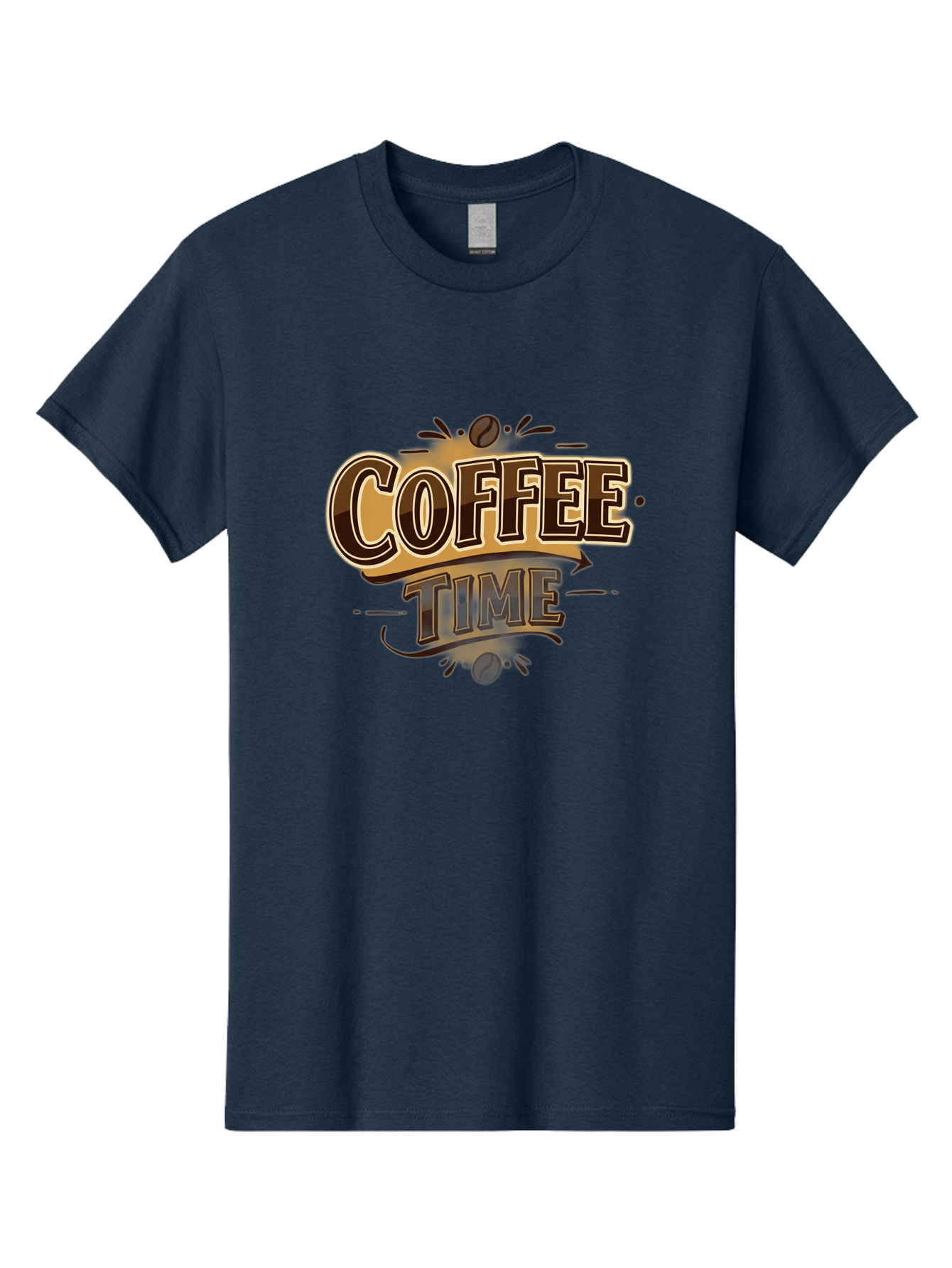 Coffee-Time Men'S Graphic Tee, 100% Cotton, Comfortable Casual Summer Wear, Machine Washable, Coffee Time, Coffee Beans, Coffee Break, Morning Coffee, Coffee Lover, Coffee Culture, Caffeine Boost, Daily Grind Baa380