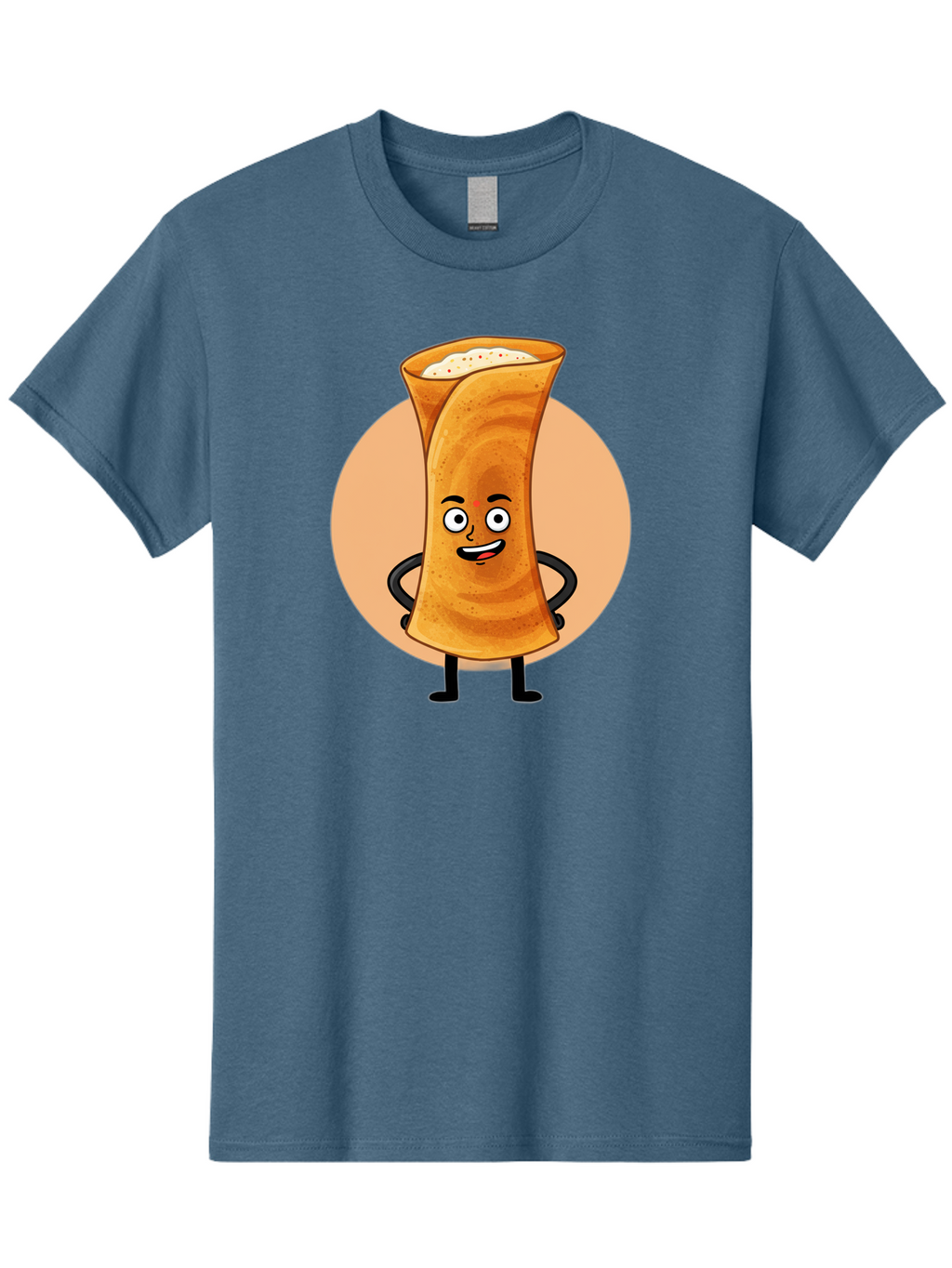 Dabba-Chai Men'S Graphic Tee, 100% Cotton, Comfortable Casual Summer Wear, Machine Washable, Cartoon Cup Of Tea, Dabba Chai, Indian Tea Culture, Anthropomorphic Beverage, Fun Illustration, Masala Chai, Tea Lover, Cute Character Baa437