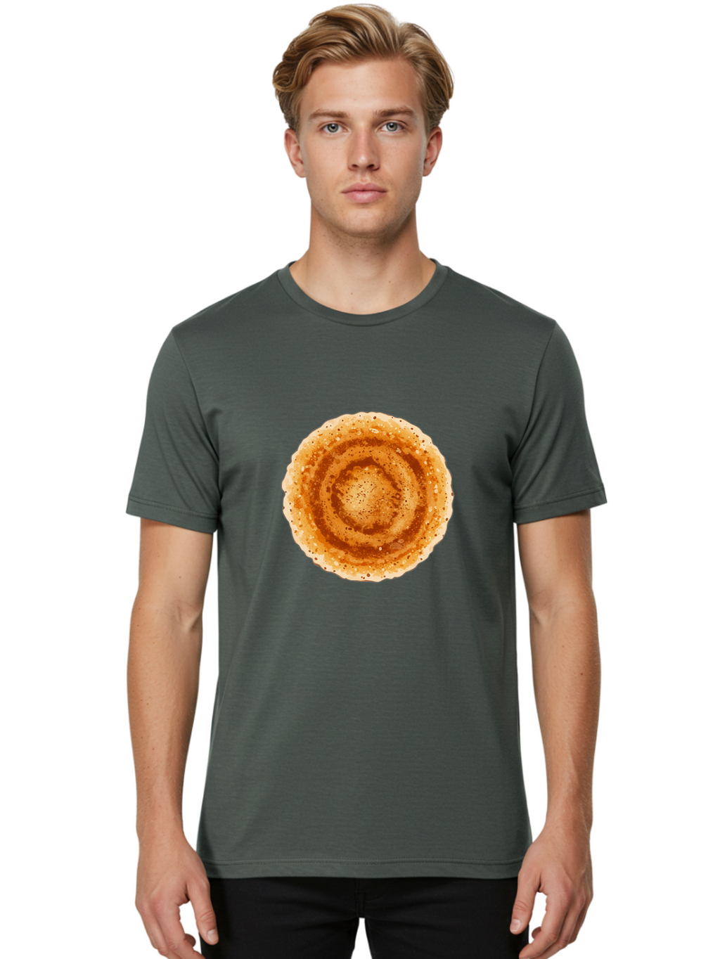Dosa-1 Men'S Graphic Tee, 100% Cotton, Comfortable Casual Summer Wear, Machine Washable, Coffee Drink, Espresso-Style Beverage, Frothy Texture, Brown Color, Coffee Foam, Coffee Cup, Morning Coffee Baa532