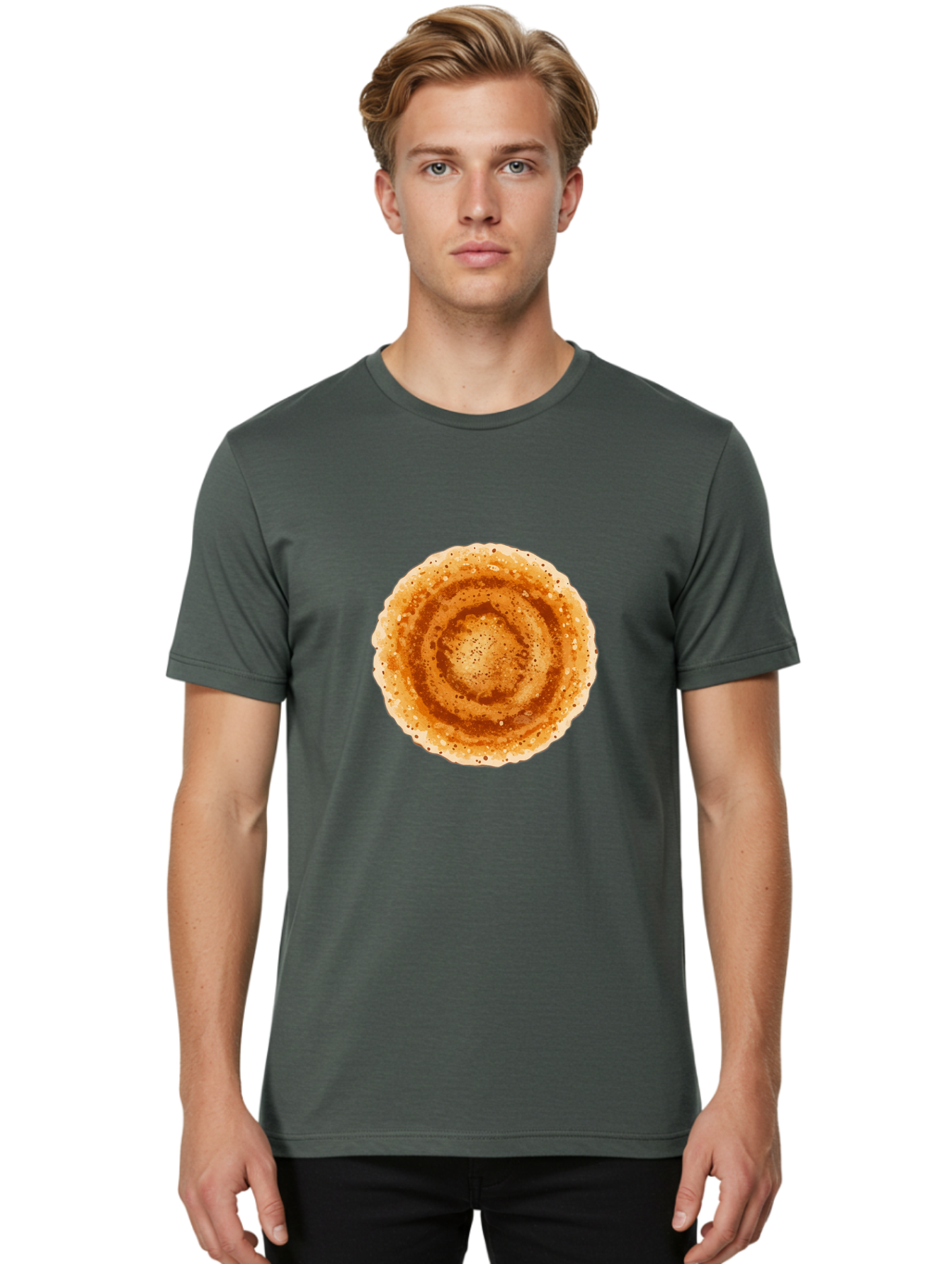 Dosa-1 Men'S Graphic Tee, 100% Cotton, Comfortable Casual Summer Wear, Machine Washable, Coffee Drink, Espresso-Style Beverage, Frothy Texture, Brown Color, Coffee Foam, Coffee Cup, Morning Coffee Baa532