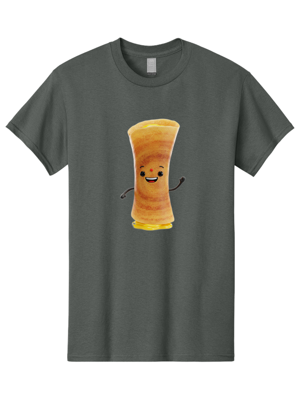 Dosa-Baby Men'S Graphic Tee, 100% Cotton, Comfortable Casual Summer Wear, Machine Washable, Indian Dessert, Jalebi Character, Cartoon Jalebi, Indian Sweet, Orange Treat, Smiling Jalebi, Crispy Dessert, Festive Food, Sweet Delight, Happy Food Baa537