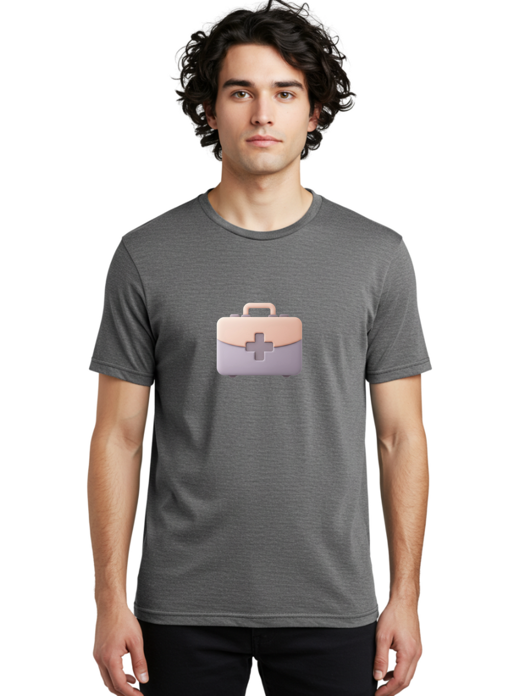 First-Aid-Kit-10 Men'S Graphic Tee, 100% Cotton, Comfortable Casual Summer Wear, Machine Washable, First Aid Kit, Medical Supplies, Health Care, Emergency Preparedness, Injury Care, Medical Cross, Health Icon, Emergency Kit, Medical Aid, Baa673