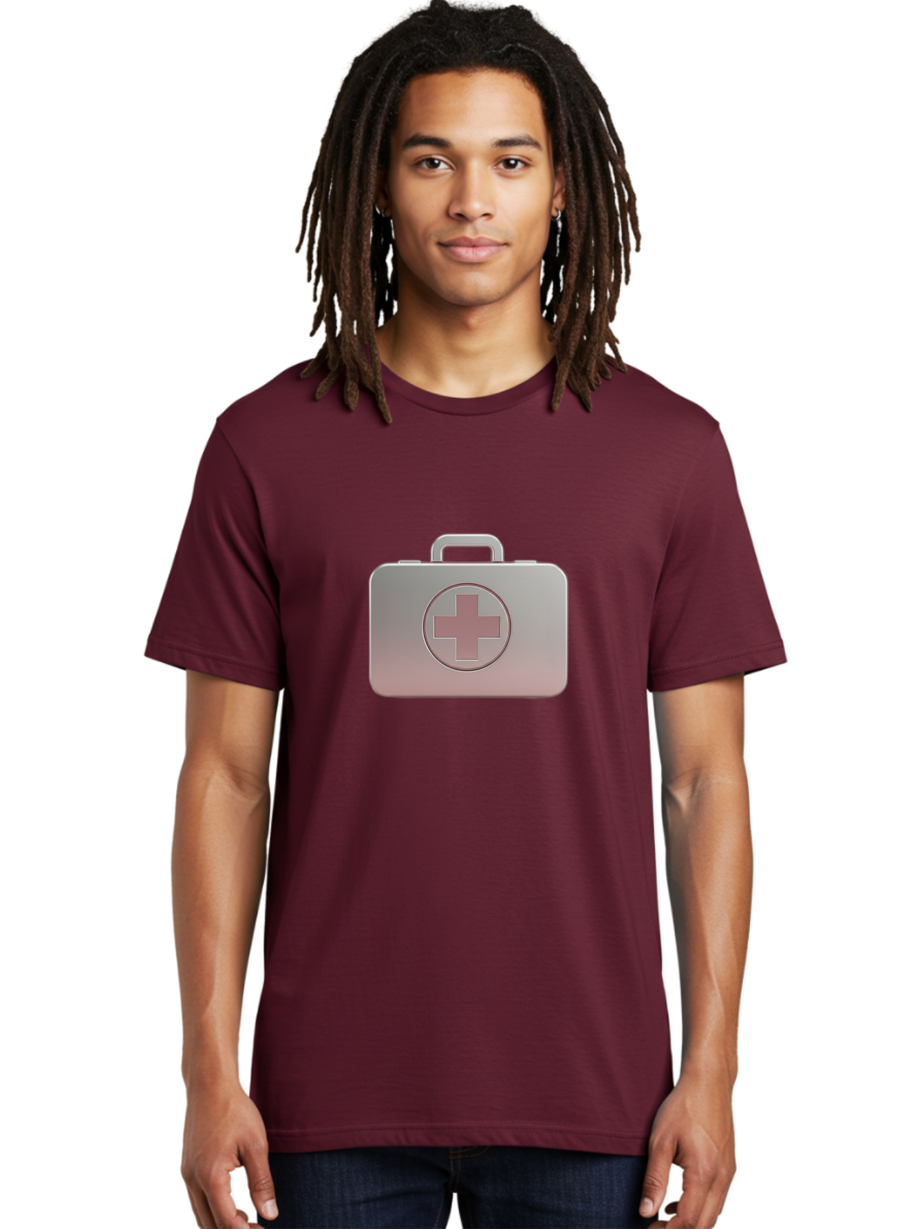 First-Aid-Kit-11 Men'S Graphic Tee, 100% Cotton, Comfortable Casual Summer Wear, Machine Washable, First Aid Kit, Medical Cross, Healthcare Symbol, Emergency Preparedness, Medical Supplies, Health And Wellness, Safety Kit Baa674
