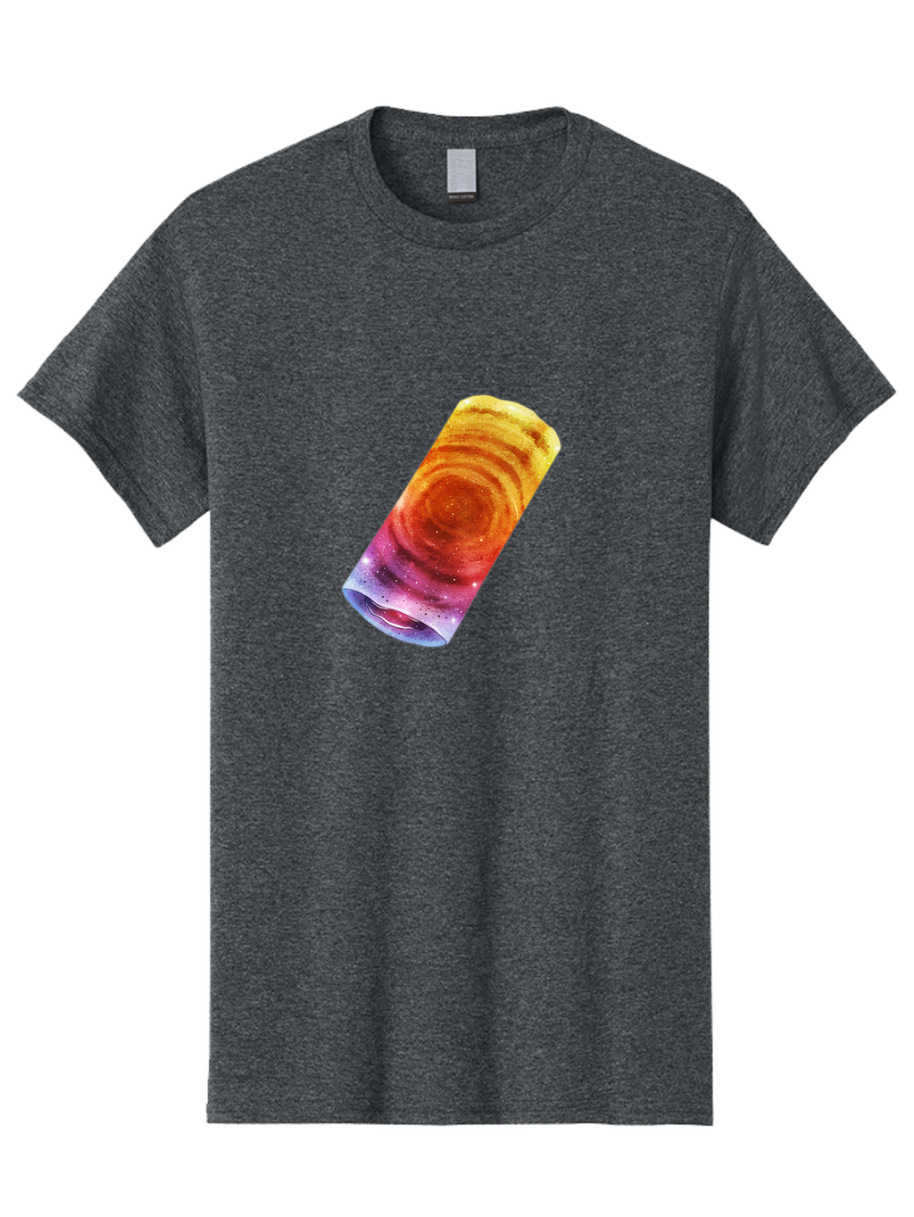 Galaxy-Dosa Men'S Graphic Tee, 100% Cotton, Comfortable Casual Summer Wear, Machine Washable, Cinnamon Swirl Pastry, Sweet Treat, Baked Goods, Delicious Dessert, Swirly Design, Orange And Purple Hues, Sweet Aroma, Tasty Pastry Baa706