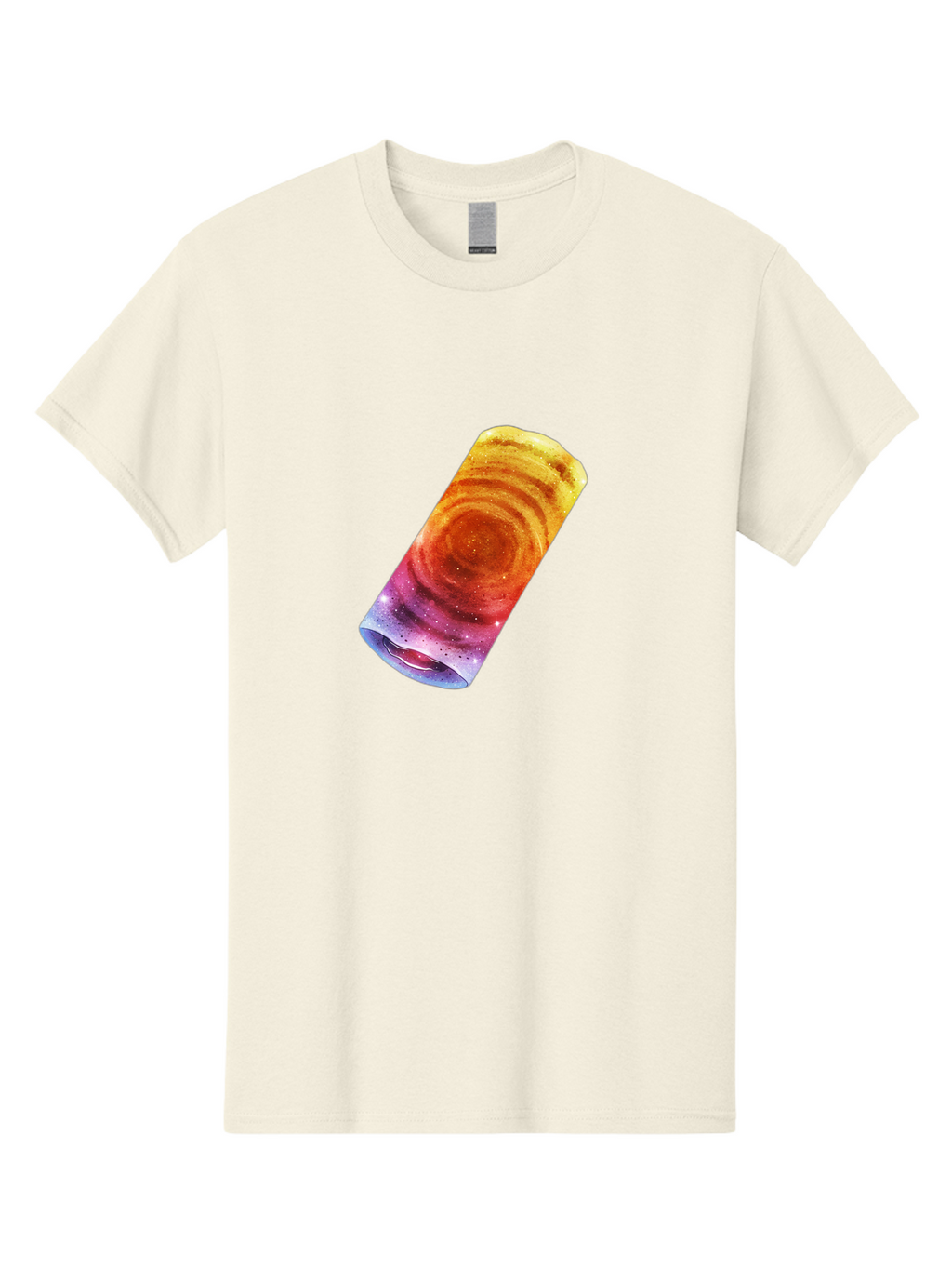 Galaxy-Dosa Men'S Graphic Tee, 100% Cotton, Comfortable Casual Summer Wear, Machine Washable, Cinnamon Swirl Pastry, Sweet Treat, Baked Goods, Delicious Dessert, Swirly Design, Orange And Purple Hues, Sweet Aroma, Tasty Pastry Baa706
