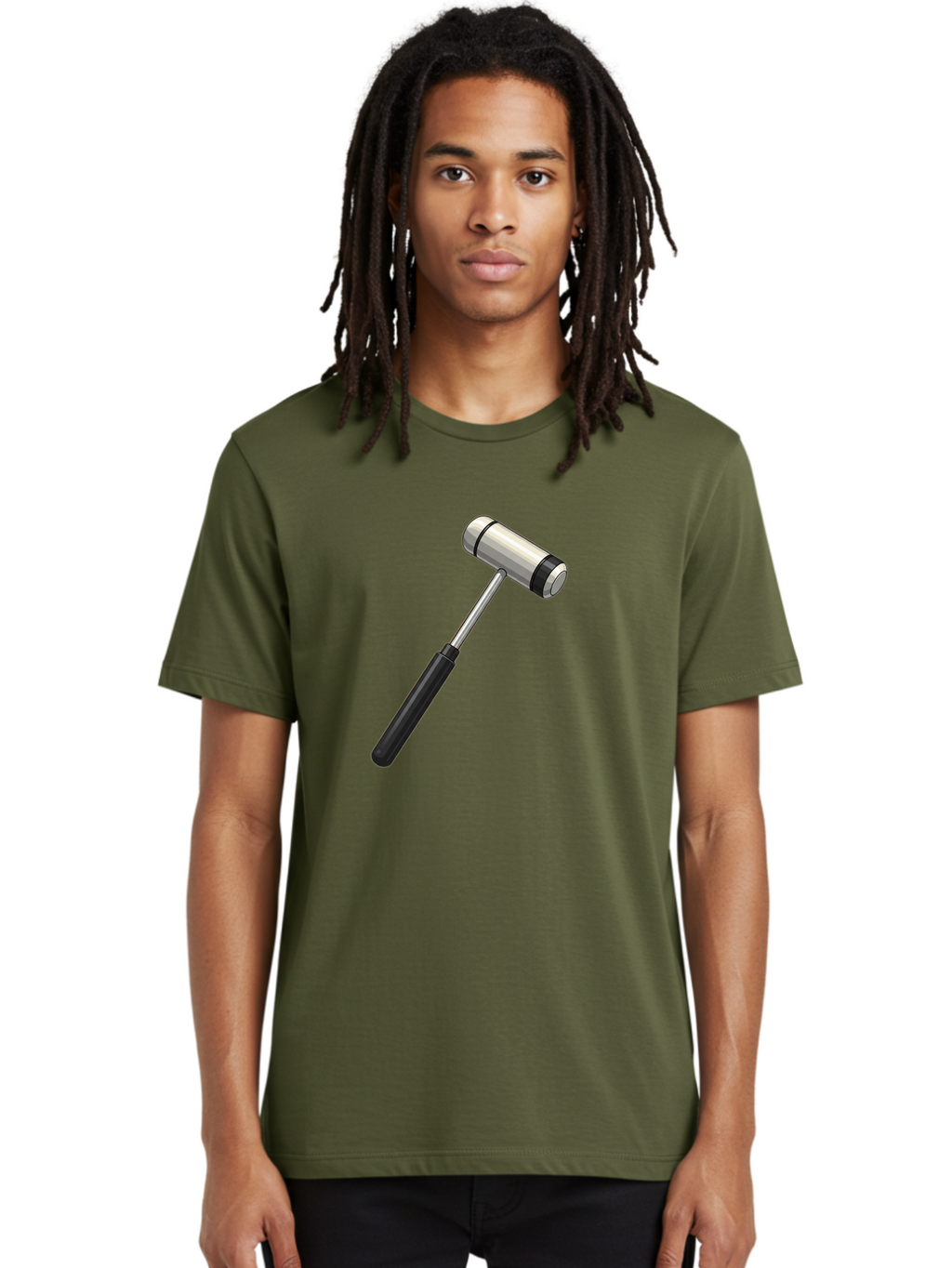 Gavel Men'S Graphic Tee, 100% Cotton, Comfortable Casual Summer Wear, Machine Washable, Gavel, Courtroom, Justice, Law, Judge, Authority, Symbol, Power, Decision, Metal, Handle, Black Grip Baa732