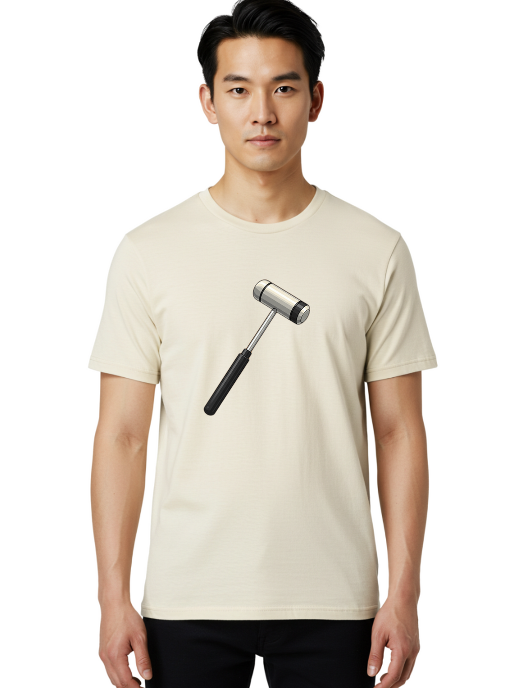 Gavel Men'S Graphic Tee, 100% Cotton, Comfortable Casual Summer Wear, Machine Washable, Gavel, Courtroom, Justice, Law, Judge, Authority, Symbol, Power, Decision, Metal, Handle, Black Grip Baa732