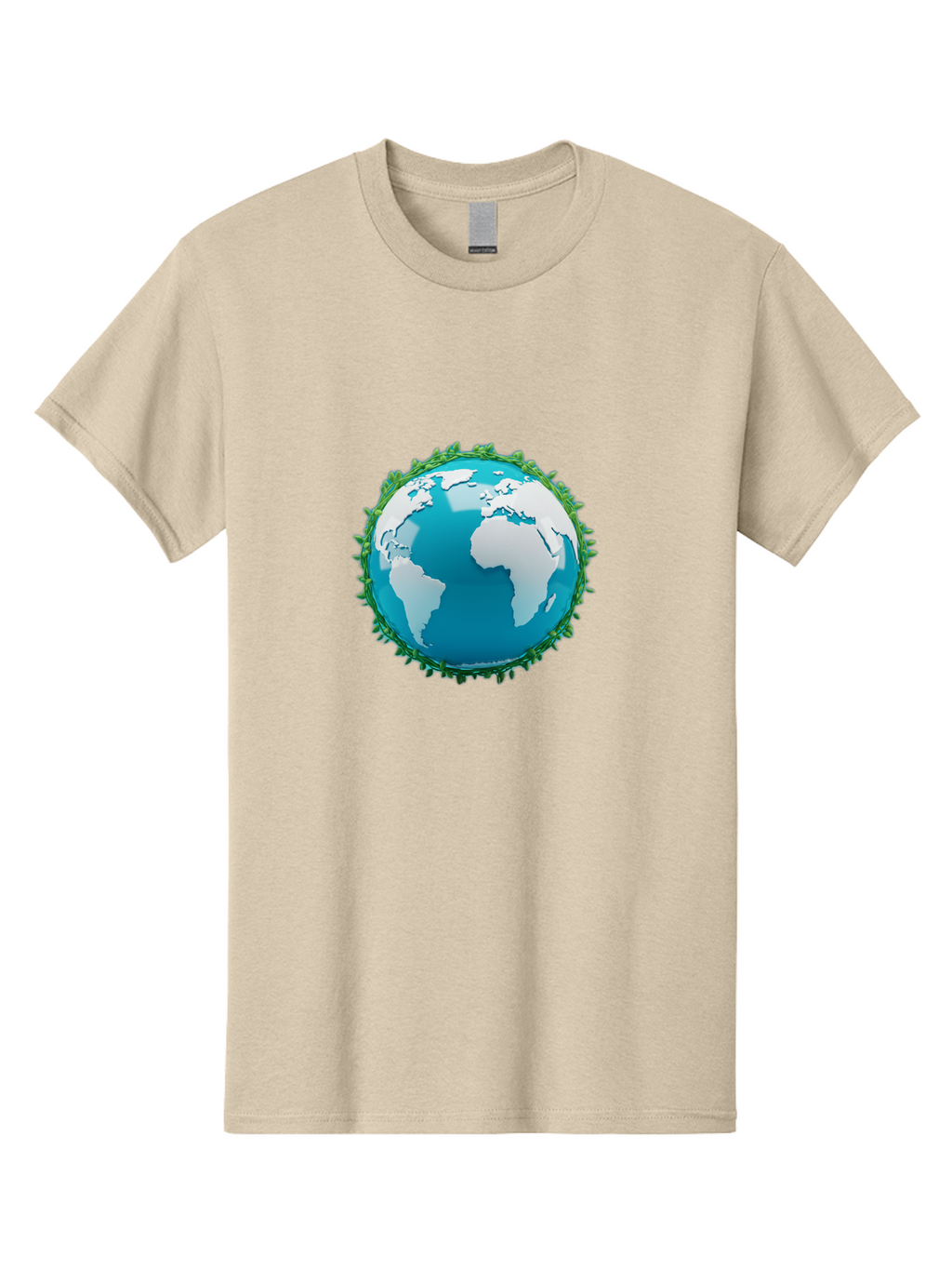 Globe-11 Men'S Graphic Tee, 100% Cotton, Comfortable Casual Summer Wear, Machine Washable, Globe Surrounded By Virus, Global Pandemic, Coronavirus Outbreak, Health Crisis, Worldwide Spread, Blue Earth, White Continents, Viral Infection, Baa740