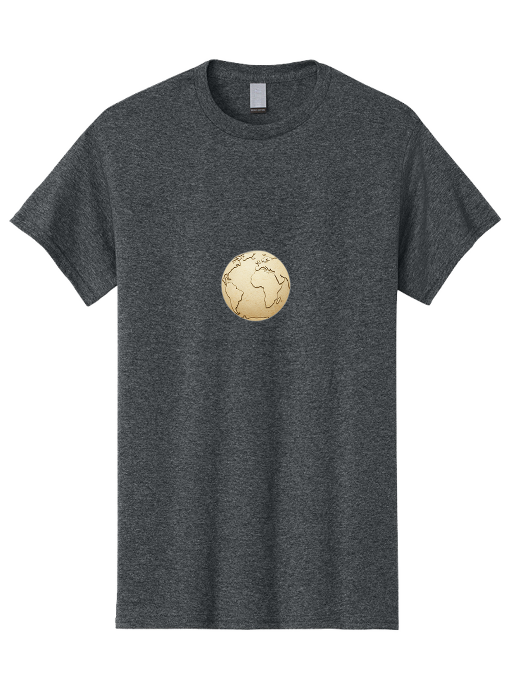 Globe-5 Men'S Graphic Tee, 100% Cotton, Comfortable Casual Summer Wear, Machine Washable, Globe, World Map, Global Illustration, Earth, International Icon, Geographical Representation, Simple Design, Minimalist Globe, Educational Graphic Baa745