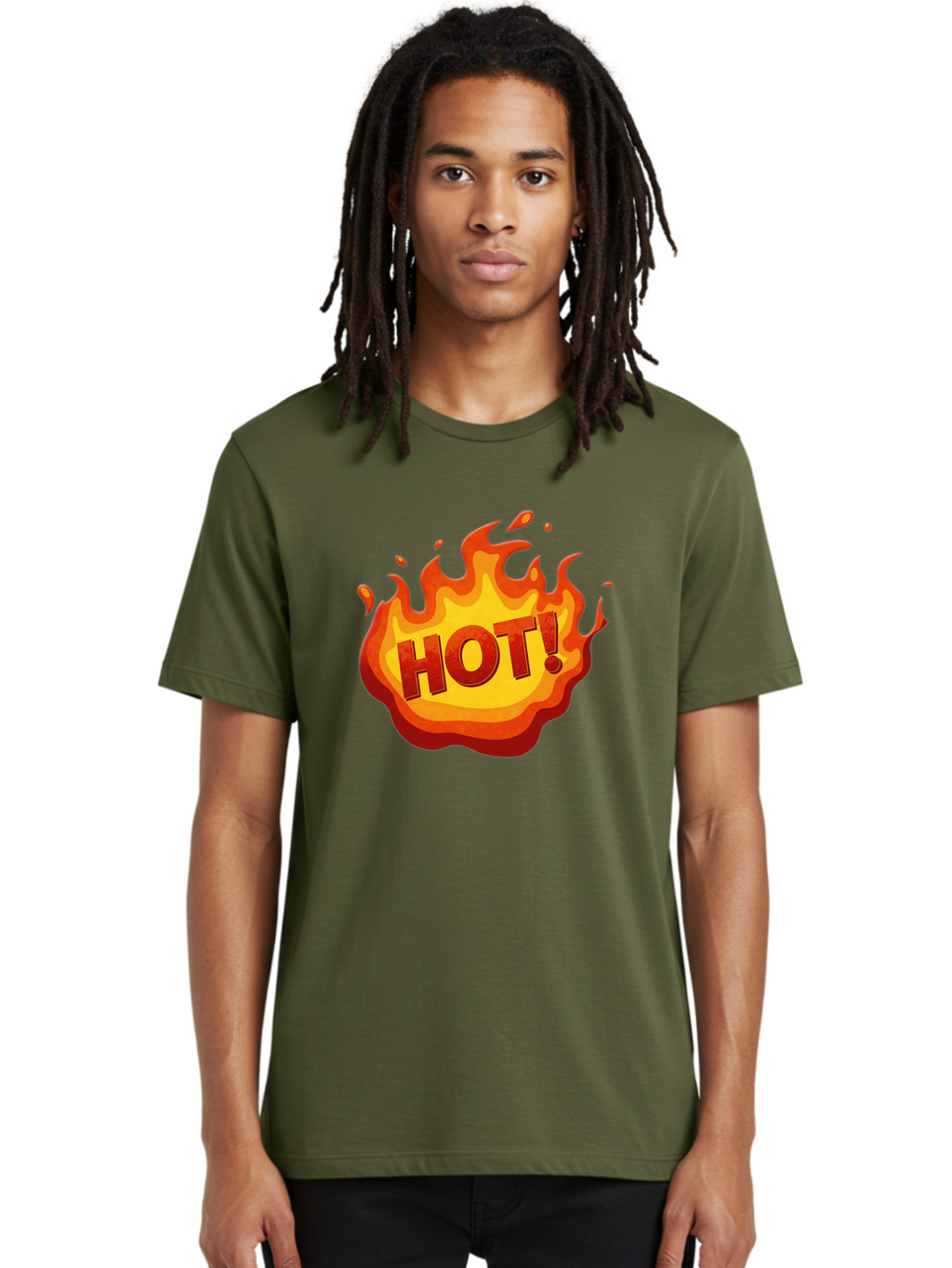 Hot-11 Men'S Graphic Tee, 100% Cotton, Comfortable Casual Summer Wear, Machine Washable, Flames, Fire, Hot, Trending, Popular, Exciting, Bold, Fiery, Energetic, Passionate, Hot! Baa799