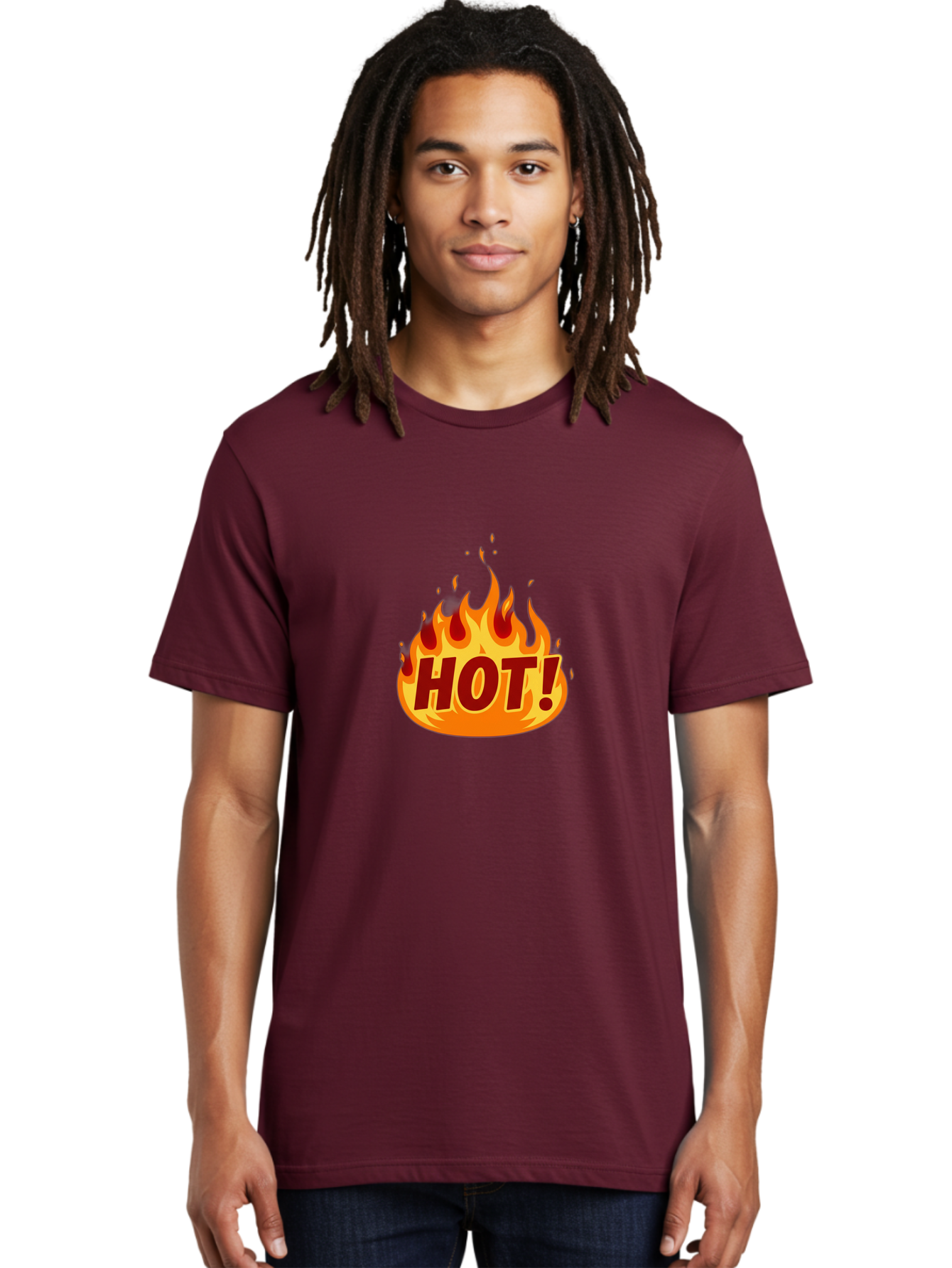 Hot-9 Men'S Graphic Tee, 100% Cotton, Comfortable Casual Summer Wear, Machine Washable, Fire Flames, Hot Deal, Burning Passion, Fiery Energy, Bold Graphics, Intense Design, Hot!, Burning Text Baa808