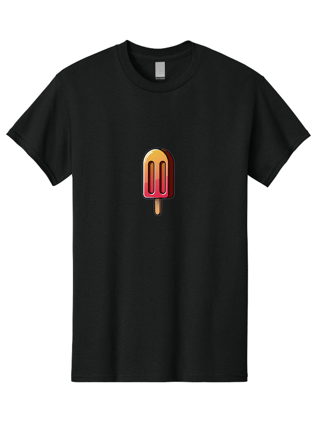 Ice-Popsicle Men'S Graphic Tee, 100% Cotton, Comfortable Casual Summer Wear, Machine Washable, Ice Popsicle, Summer Treat, Colorful Dessert, Refreshing Snack, Ice Cream On A Stick, Sweet Indulgence, Cold Pleasure, Fruity Flavor Baa879