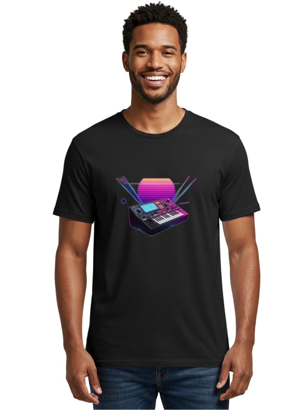Korg-Minilogue Men'S Graphic Tee, 100% Cotton, Comfortable Casual Summer Wear, Machine Washable, Korg Minilogue Synthesizer, Music Production, Sound Design, Audio Equipment, Electronic Music, Synth, Musical Instrument, Music Gear, Baa907