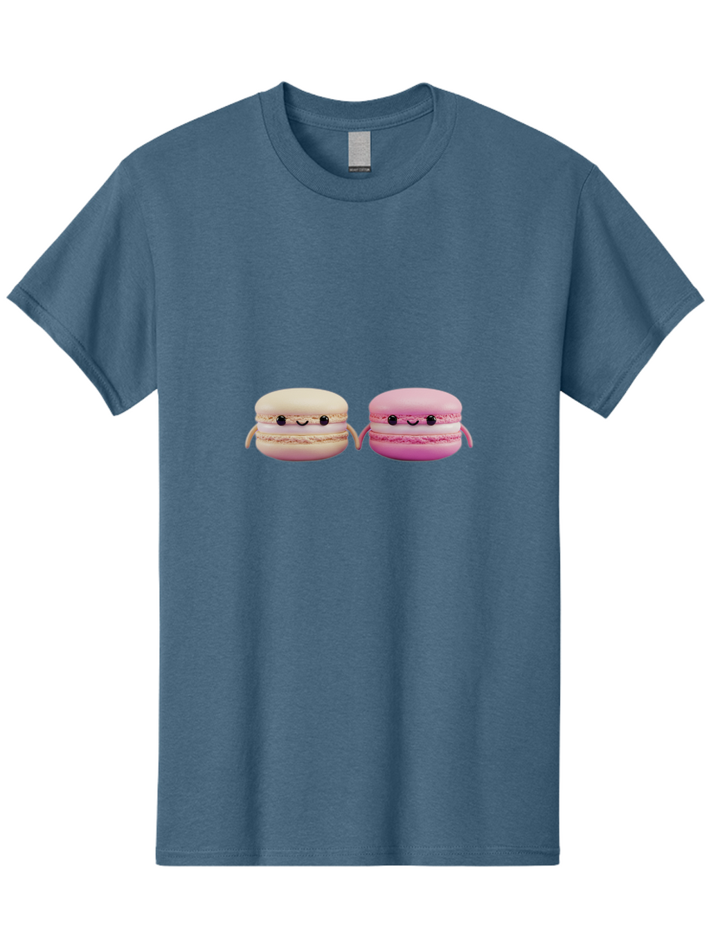 Macarons-5 Men'S Graphic Tee, 100% Cotton, Comfortable Casual Summer Wear, Machine Washable, Cute Macaron Characters, Pastel Colors, Soft Toys, Adorable Faces, Whimsical Design, Sweet Treats, Plush Friends, Kawaii Baa949
