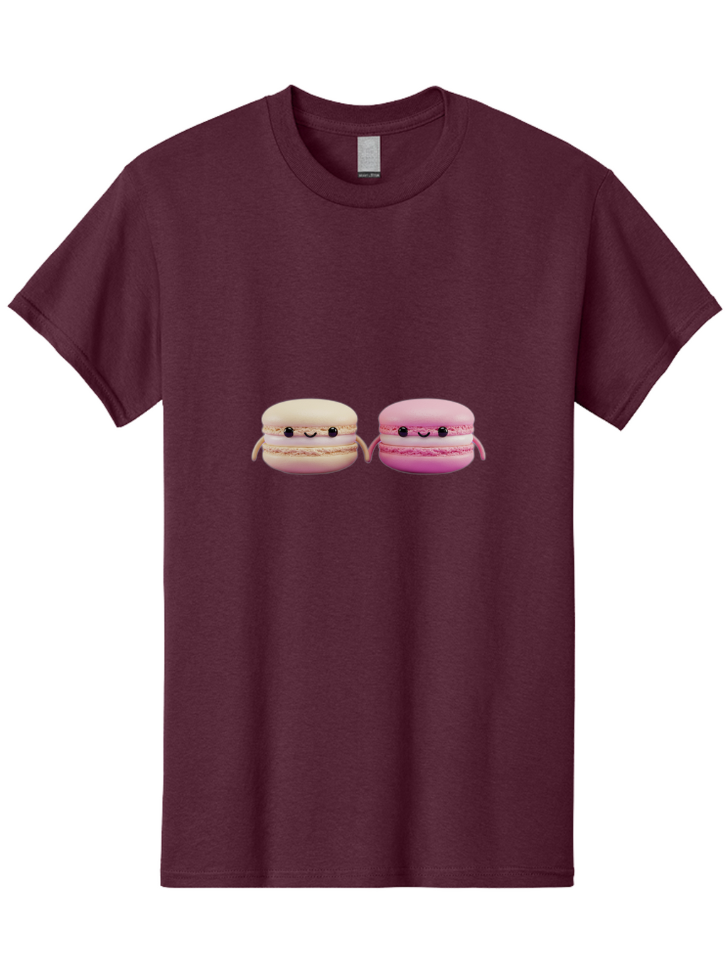 Macarons-5 Men'S Graphic Tee, 100% Cotton, Comfortable Casual Summer Wear, Machine Washable, Cute Macaron Characters, Pastel Colors, Soft Toys, Adorable Faces, Whimsical Design, Sweet Treats, Plush Friends, Kawaii Baa949