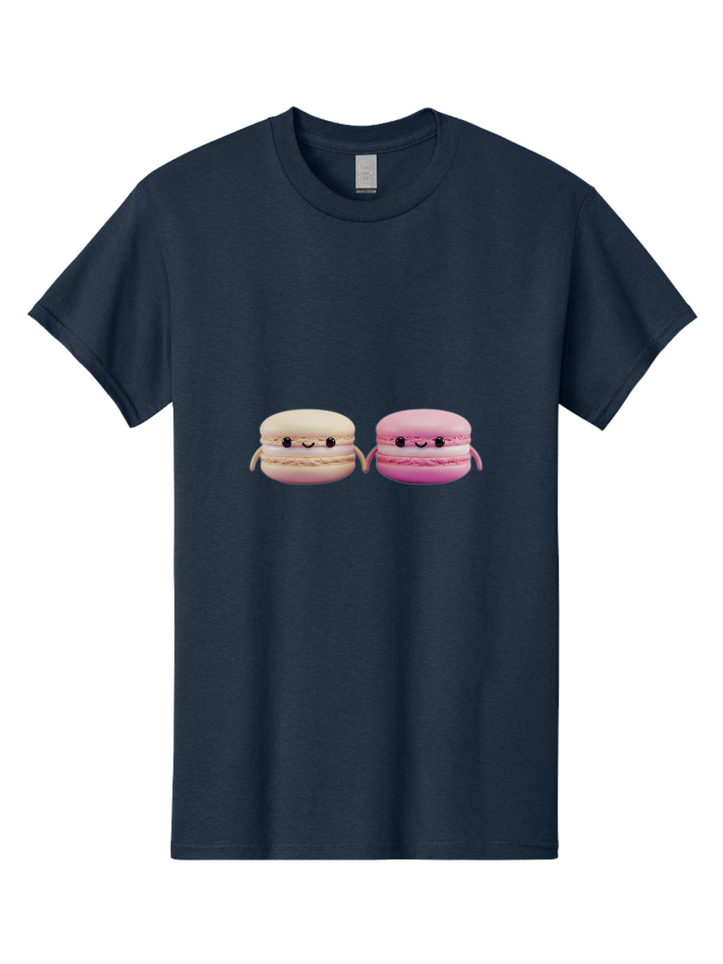 Macarons-5 Men'S Graphic Tee, 100% Cotton, Comfortable Casual Summer Wear, Machine Washable, Cute Macaron Characters, Pastel Colors, Soft Toys, Adorable Faces, Whimsical Design, Sweet Treats, Plush Friends, Kawaii Baa949