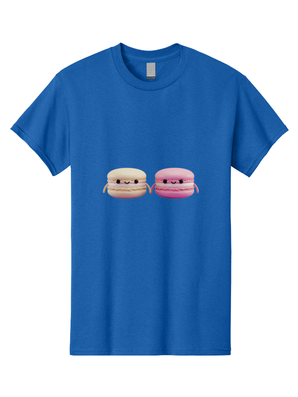 Macarons-5 Men'S Graphic Tee, 100% Cotton, Comfortable Casual Summer Wear, Machine Washable, Cute Macaron Characters, Pastel Colors, Soft Toys, Adorable Faces, Whimsical Design, Sweet Treats, Plush Friends, Kawaii Baa949