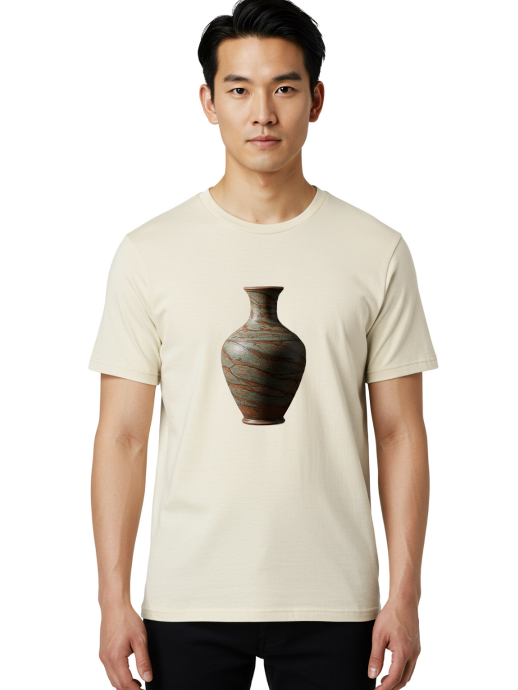 Marbled-Vase Men'S Graphic Tee, 100% Cotton, Comfortable Casual Summer Wear, Machine Washable, Marbled Vase, Decorative Vase, Elegant Design, Sophisticated Interior, Home Decor, Luxury Vase, Modern Art, Unique Pattern, Ornate Vase, Baa968