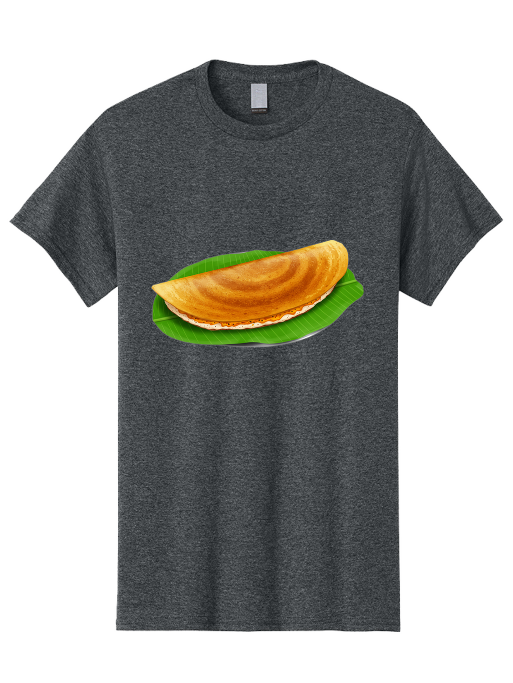 Masoori-Dosa Men'S Graphic Tee, 100% Cotton, Comfortable Casual Summer Wear, Machine Washable, Crispy Dosa, Indian Cuisine, South Indian Food, Traditional Breakfast, Fermented Rice And Lentil Crepe, Masoori Dosa Baa990