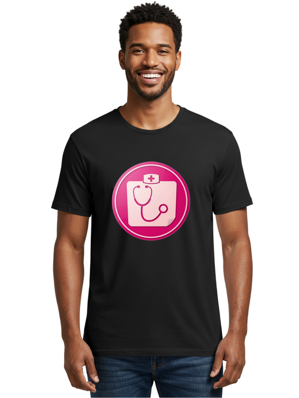 Medical-File Men'S Graphic Tee, 100% Cotton, Comfortable Casual Summer Wear, Machine Washable, Medical Symbol, Health Care Icon, Medical Cross, Doctor'S Emblem, Stethoscope Illustration, Medical Logo, Healthcare Symbol Baa994