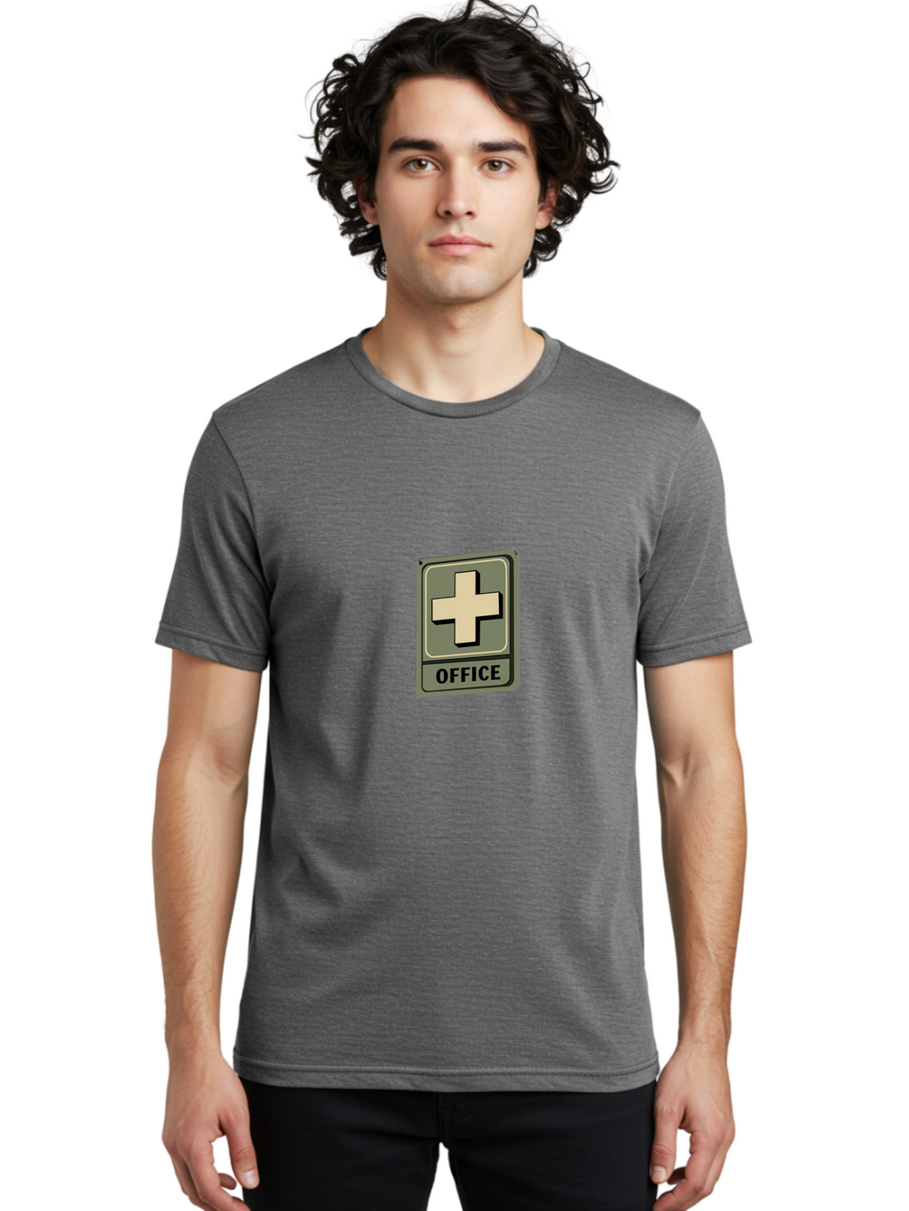 Medical-Office-Sign Men'S Graphic Tee, 100% Cotton, Comfortable Casual Summer Wear, Machine Washable, Medical Cross Symbol, Office Sign, Healthcare Icon, Medical Office, Health Care Sign, Cross Symbol, Medical Center Baa996