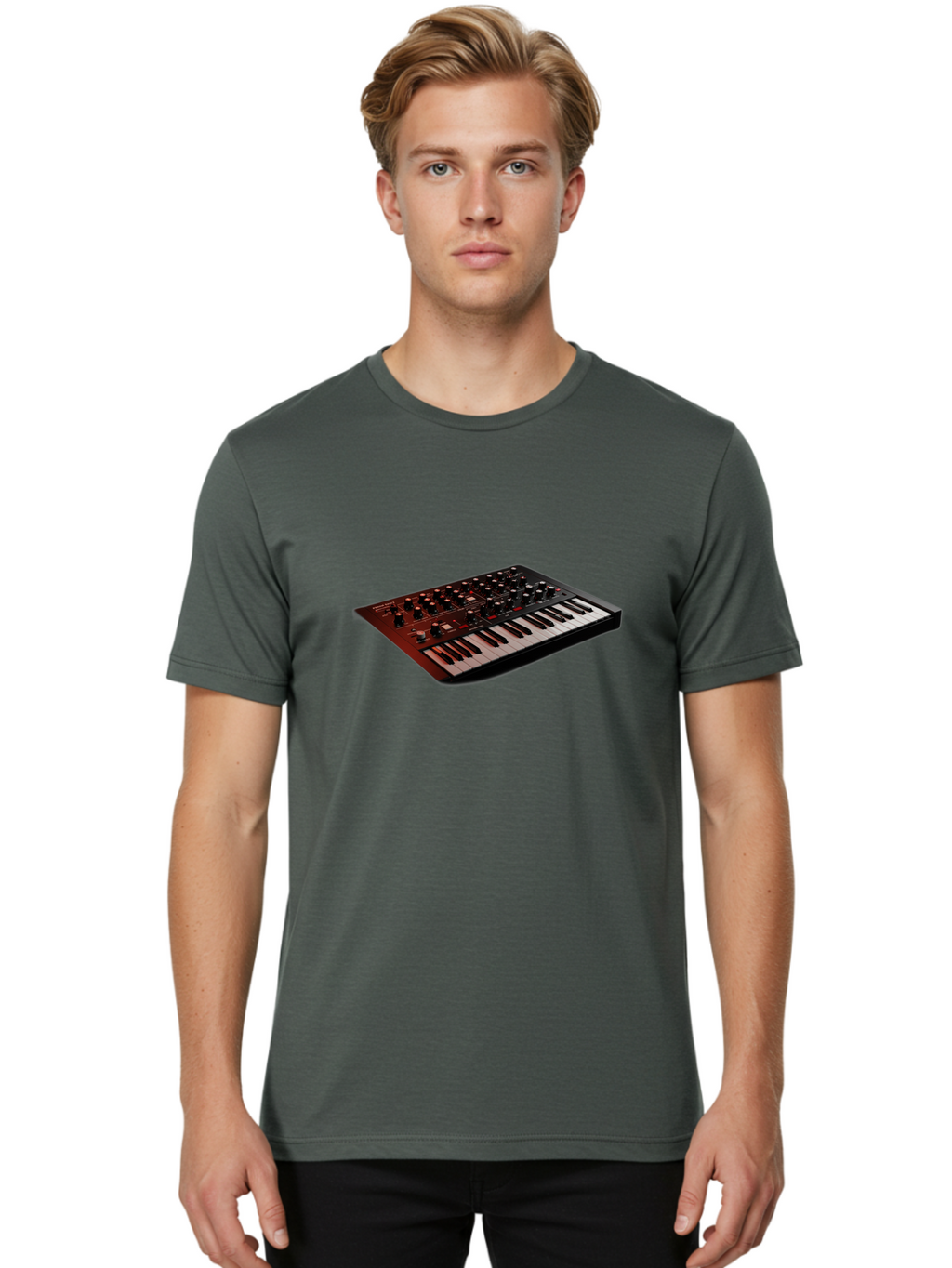 Moog-Subsequent-37 Men'S Graphic Tee, 100% Cotton, Comfortable Casual Summer Wear, Machine Washable, Moog Synthesizer, Musical Instrument, Electronic Music Equipment, Sound Production, Music Technology, Studio Gear, Analog Synthesizer, Bab020